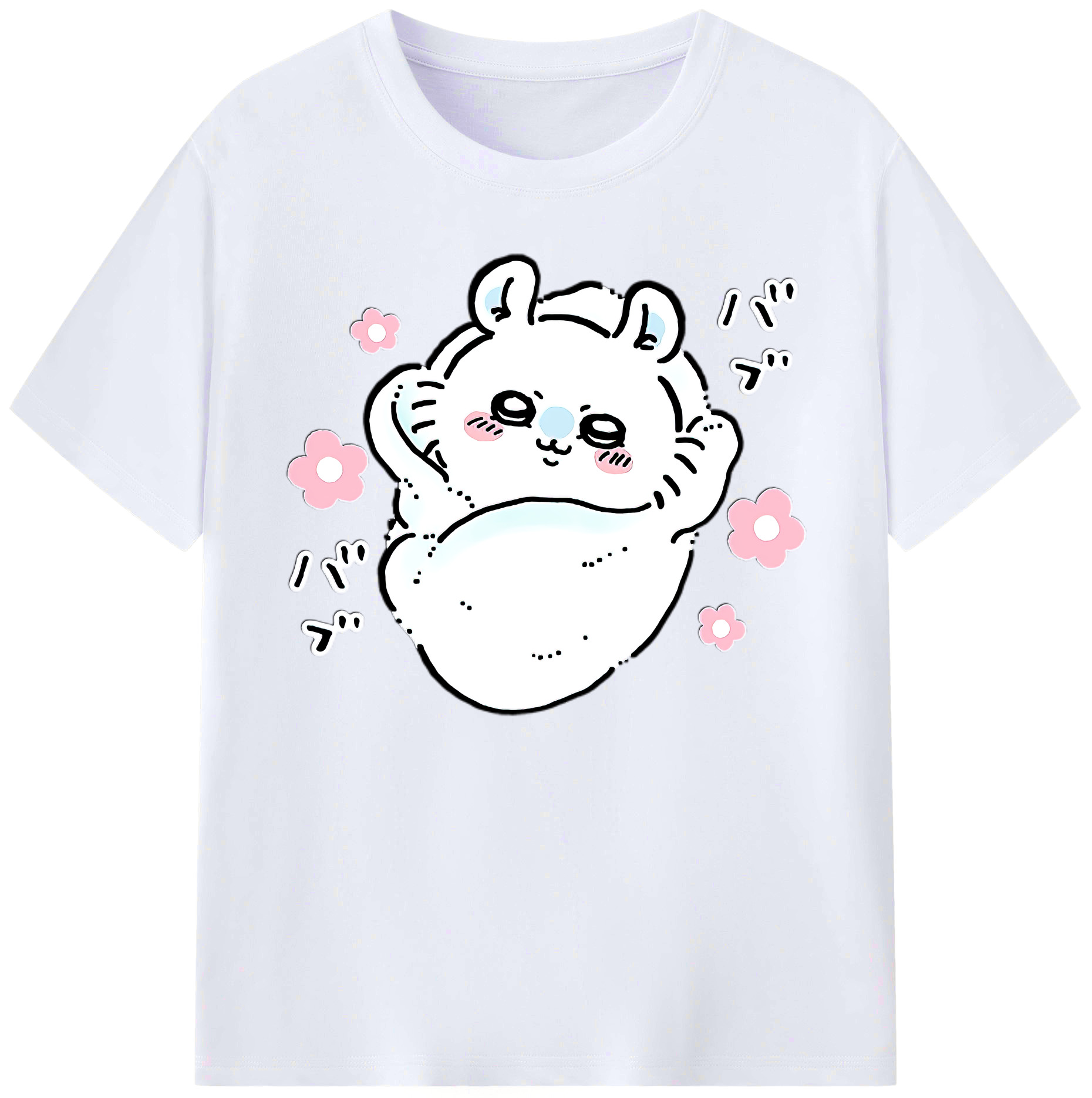 （画像用） ちいかわ モモンガ Chii-kawa Momonga 綿100％ メンズ半袖Tシャツ｜肌触りやわらか＆通気性