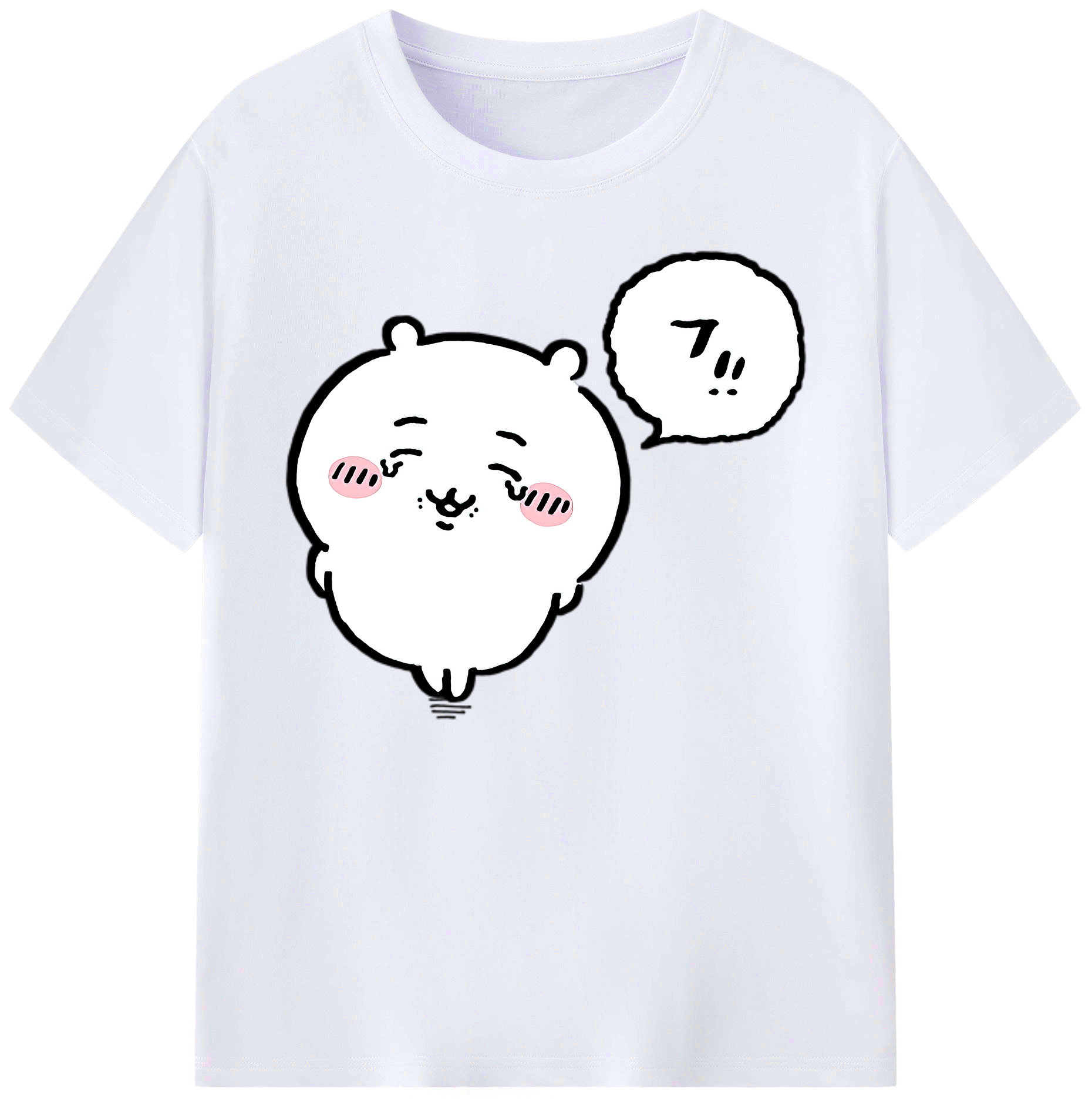 （画像用） ちいかわ ちいかわ Chii-kawa chiikawa 綿100％ メンズ半袖Tシャツ｜肌触りやわらか＆通気性