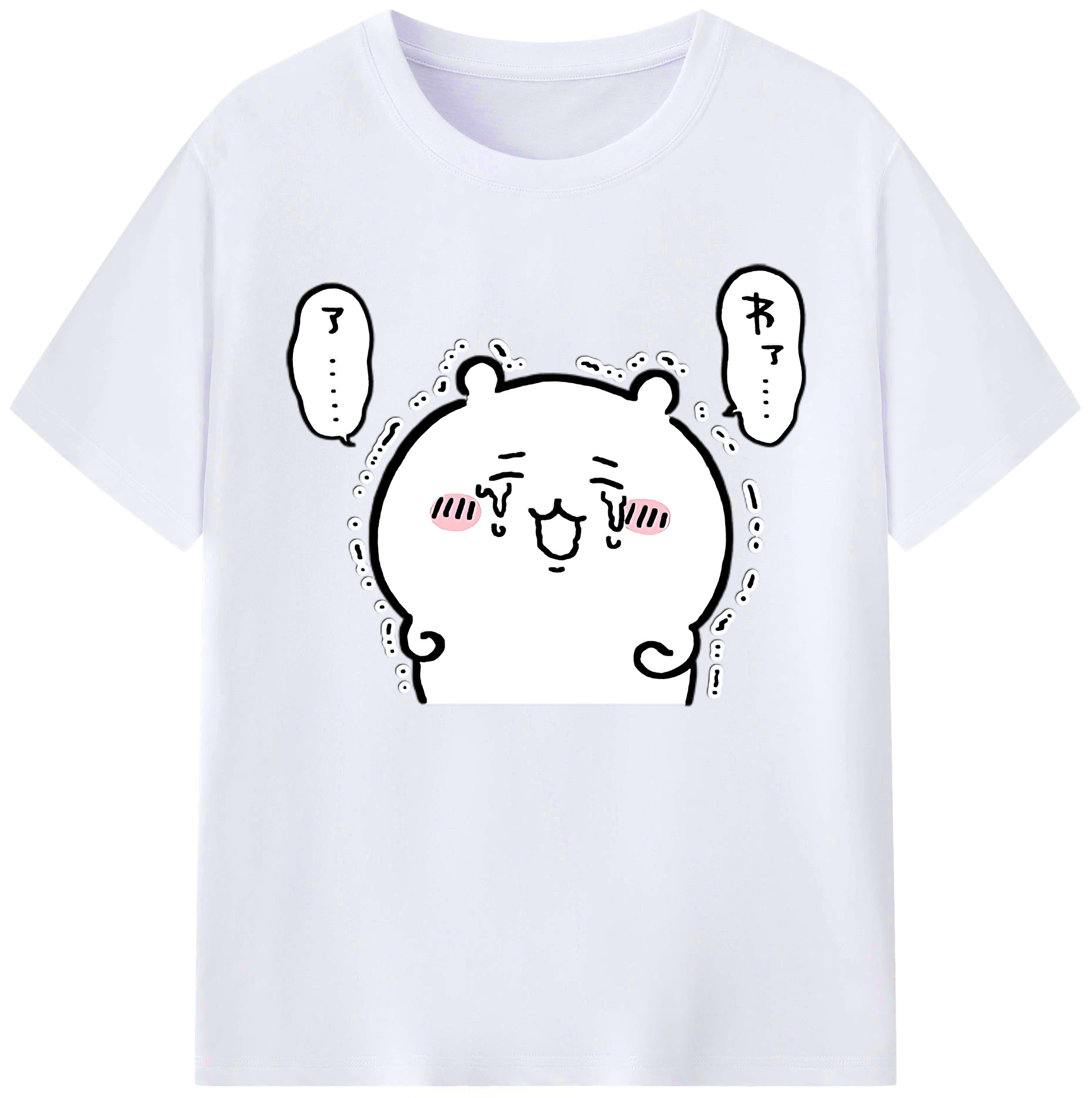 （画像用） ちいかわ ちいかわ Chii-kawa chiikawa 綿100％ メンズ半袖Tシャツ｜肌触りやわらか＆通気性