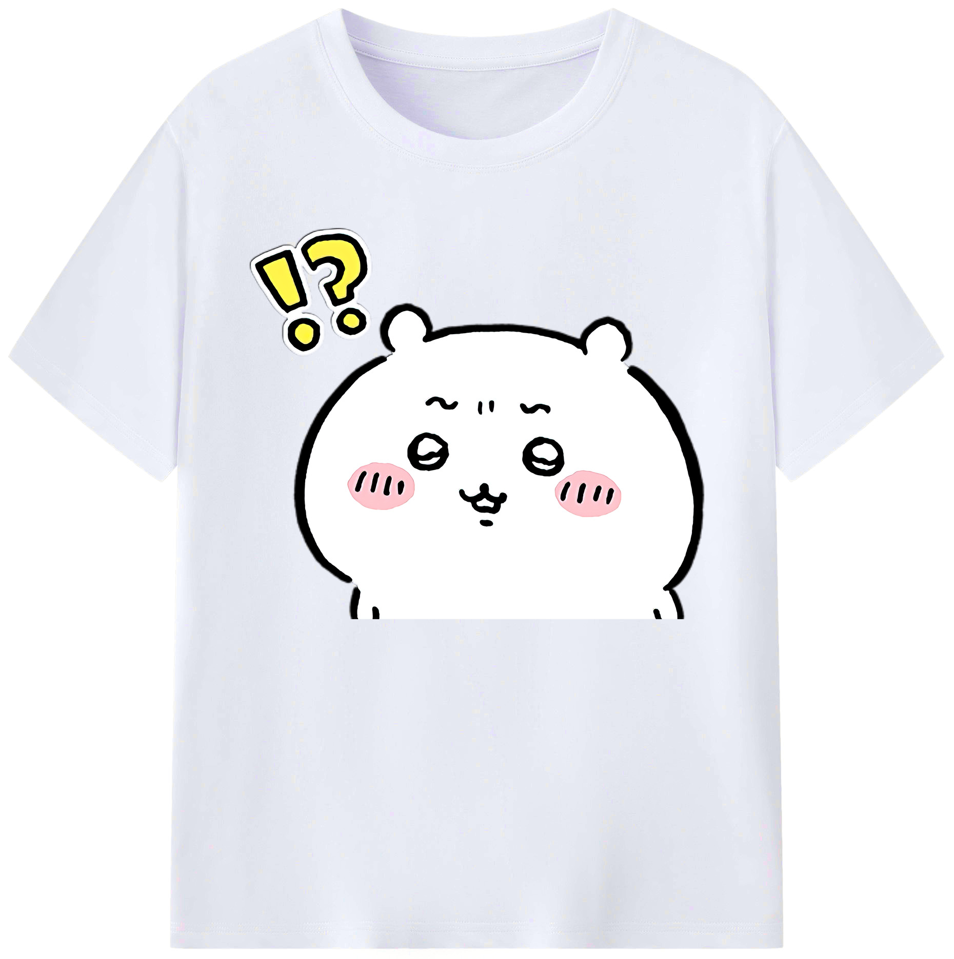 （画像用） ちいかわ ちいかわ Chii-kawa chiikawa 綿100％ メンズ半袖Tシャツ｜肌触りやわらか＆通気性
