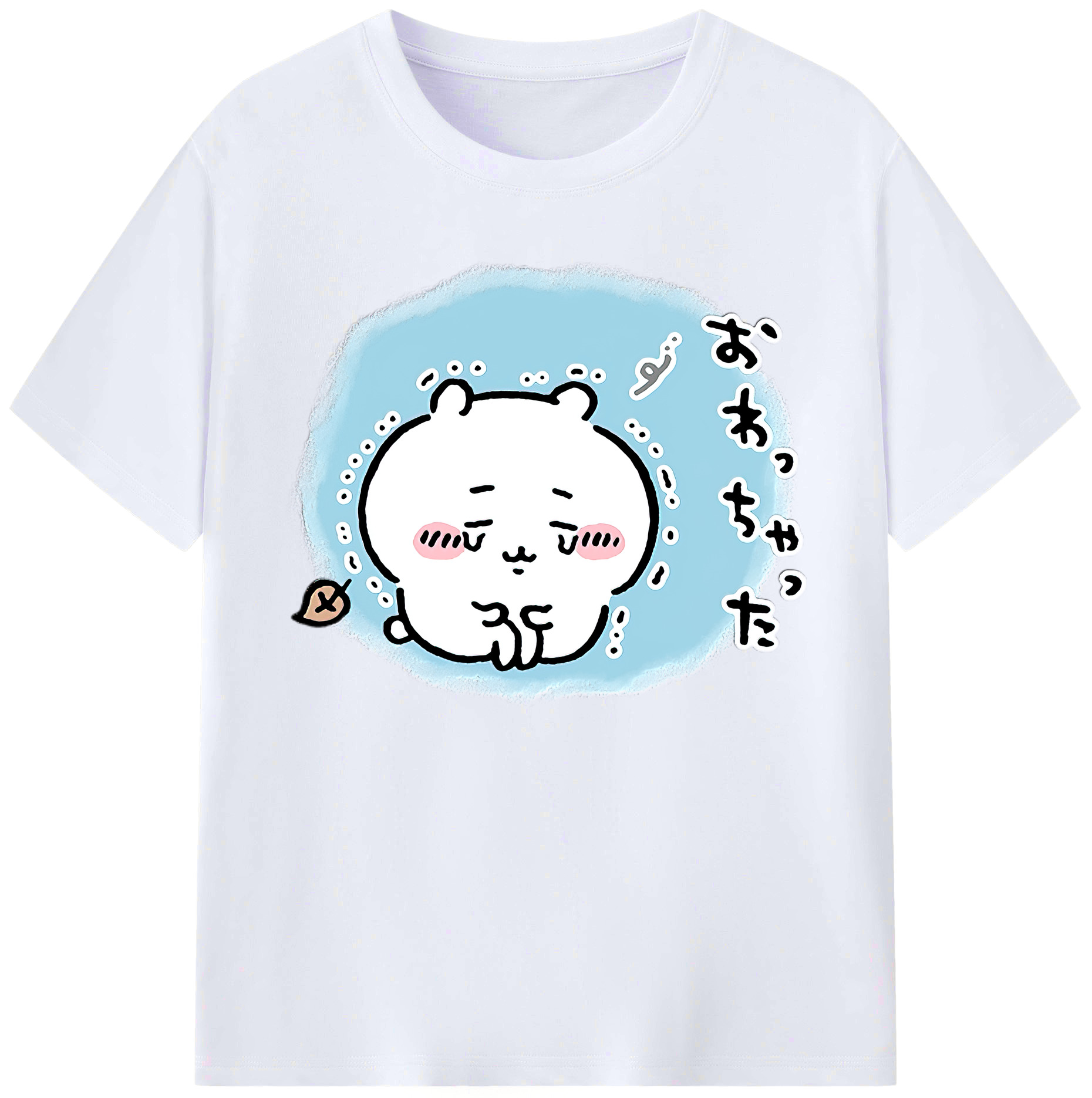 （画像用） ちいかわ ちいかわ Chii-kawa chiikawa 綿100％ メンズ半袖Tシャツ｜肌触りやわらか＆通気性
