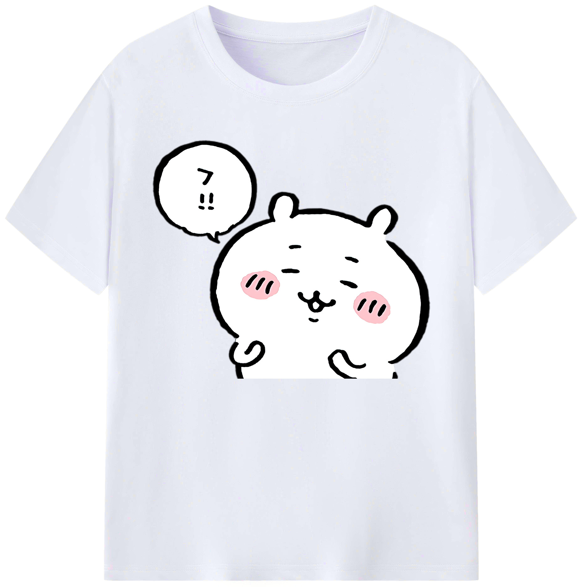 （画像用） ちいかわ ちいかわ Chii-kawa chiikawa 綿100％ メンズ半袖Tシャツ｜肌触りやわらか＆通気性
