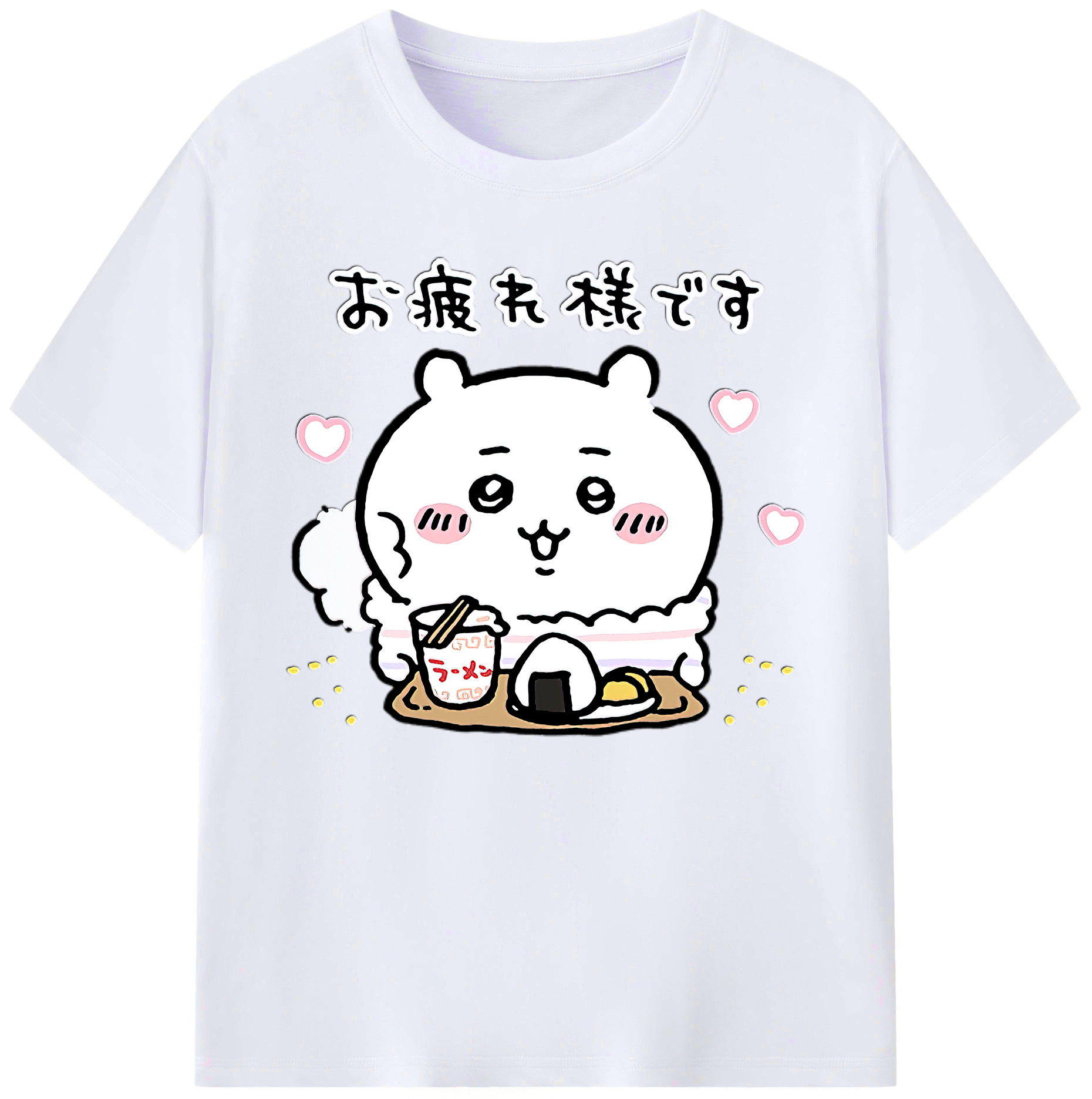 （画像用） ちいかわ ちいかわ Chii-kawa chiikawa 綿100％ メンズ半袖Tシャツ｜肌触りやわらか＆通気性