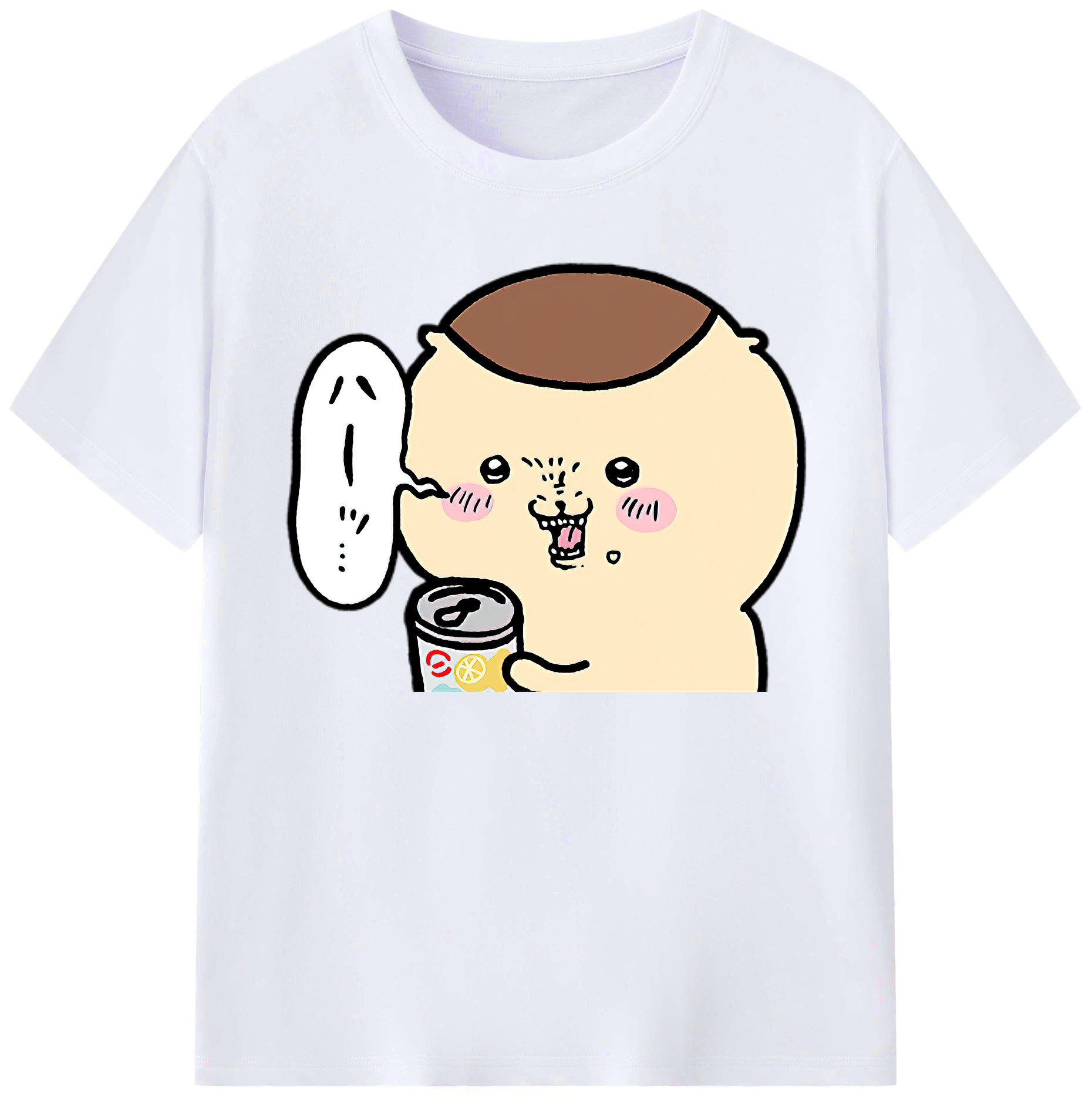 （画像用） ちいかわ くりまんじゅう Chii-kawa kuri manjū 綿100％ メンズ半袖Tシャツ｜肌触りやわらか＆通気性