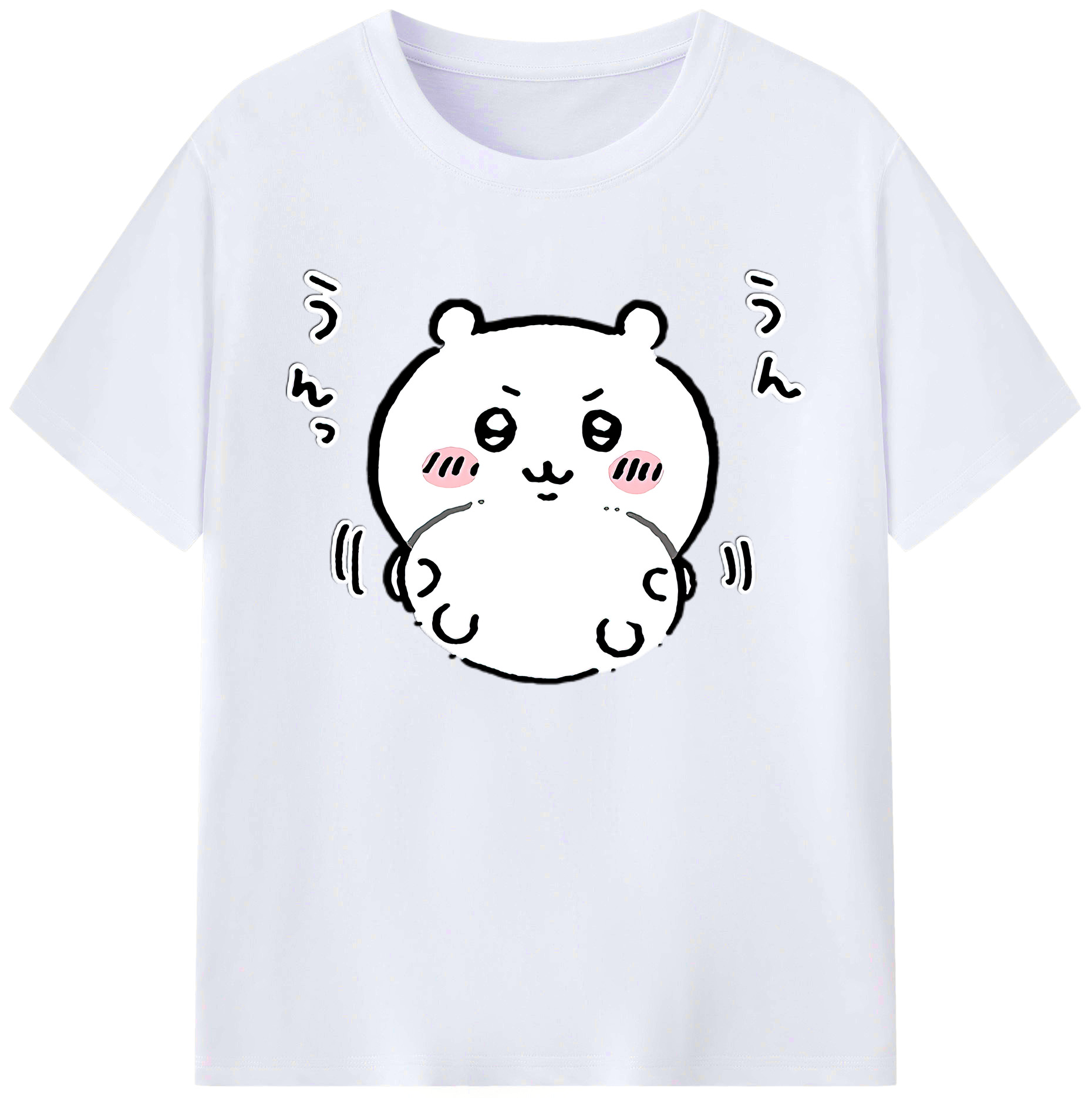 （画像用） ちいかわ ちいかわ Chii-kawa chiikawa 綿100％ メンズ半袖Tシャツ｜肌触りやわらか＆通気性