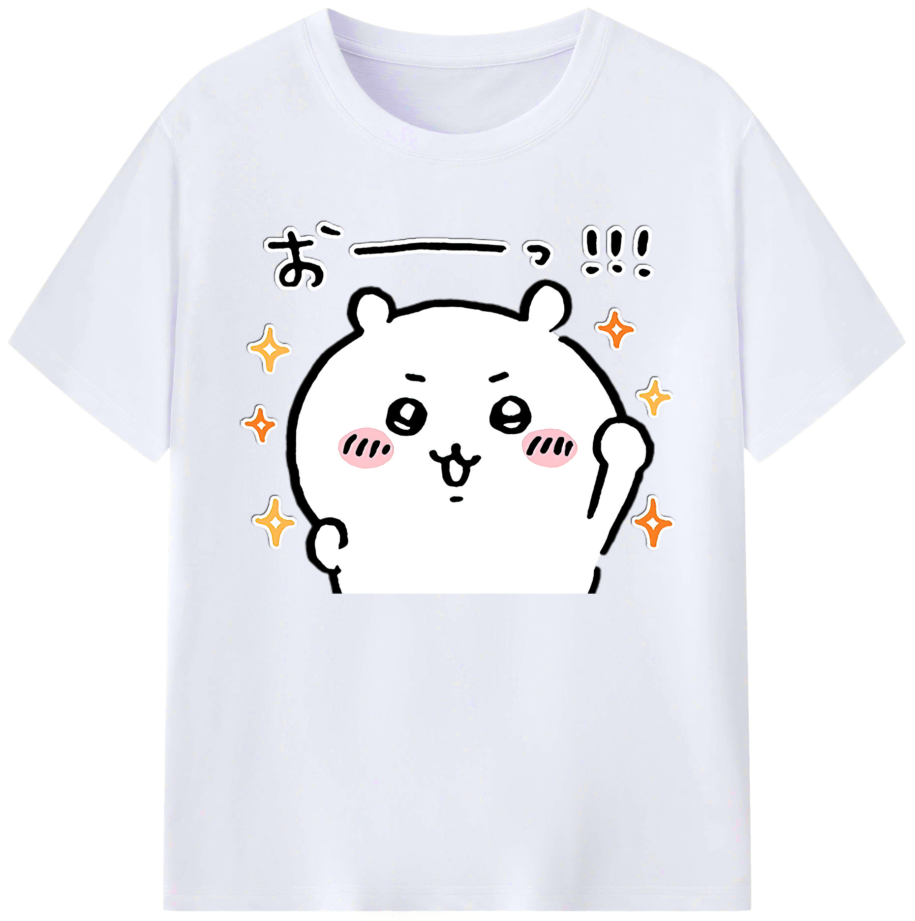 （画像用） ちいかわ ちいかわ Chii-kawa chiikawa 綿100％ メンズ半袖Tシャツ｜肌触りやわらか＆通気性