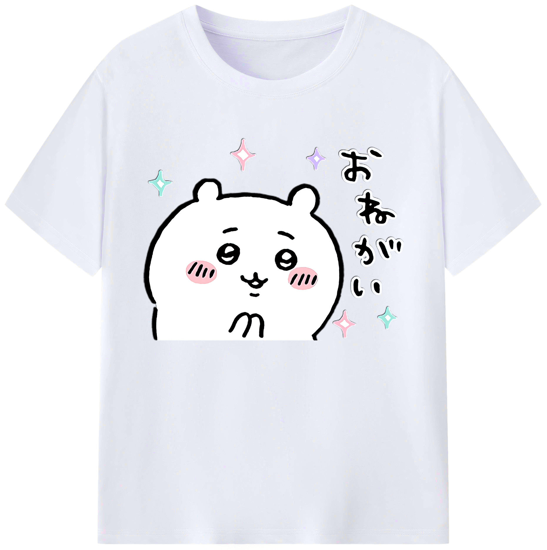 （画像用） ちいかわ ちいかわ Chii-kawa chiikawa 綿100％ メンズ半袖Tシャツ｜肌触りやわらか＆通気性
