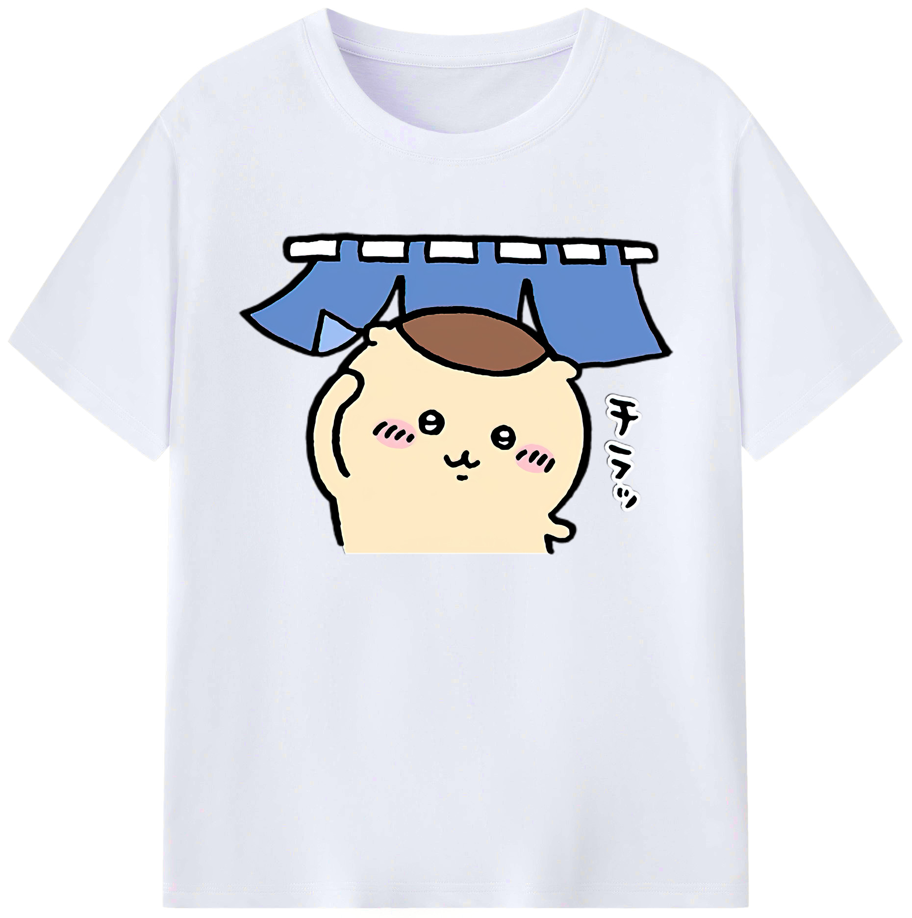 （画像用） ちいかわ くりまんじゅう Chii-kawa kuri manjū 綿100％ メンズ半袖Tシャツ｜肌触りやわらか＆通気性