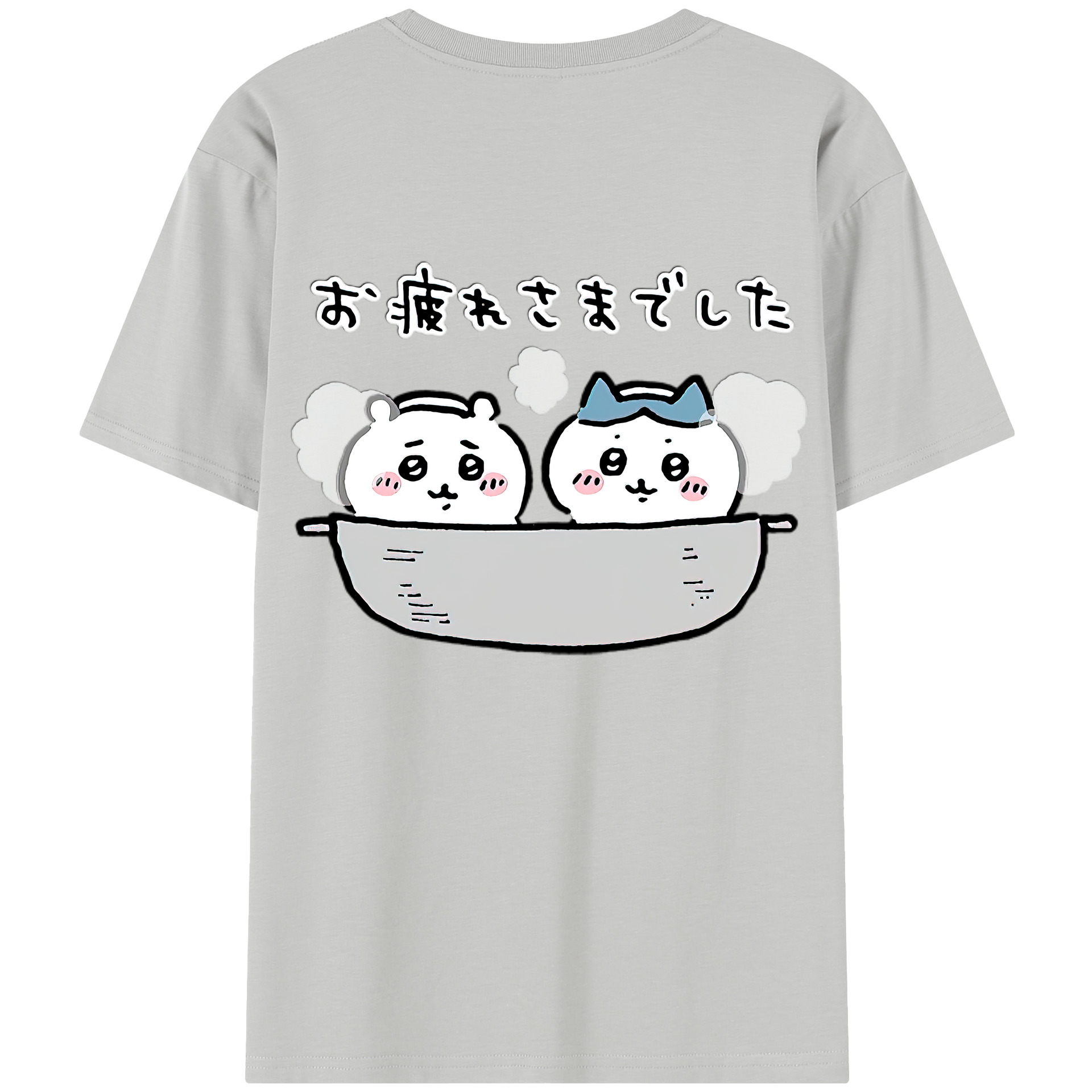 （画像用） ちいかわ ハチワレ Chii-kawa hachiware レディース半袖Tシャツ(バックプリント)