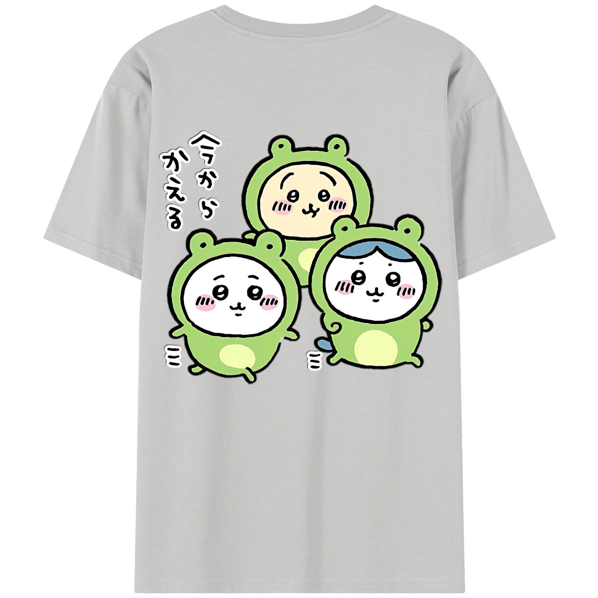 （画像用） ちいかわ ハチワレ Chii-kawa hachiware レディース半袖Tシャツ(バックプリント)