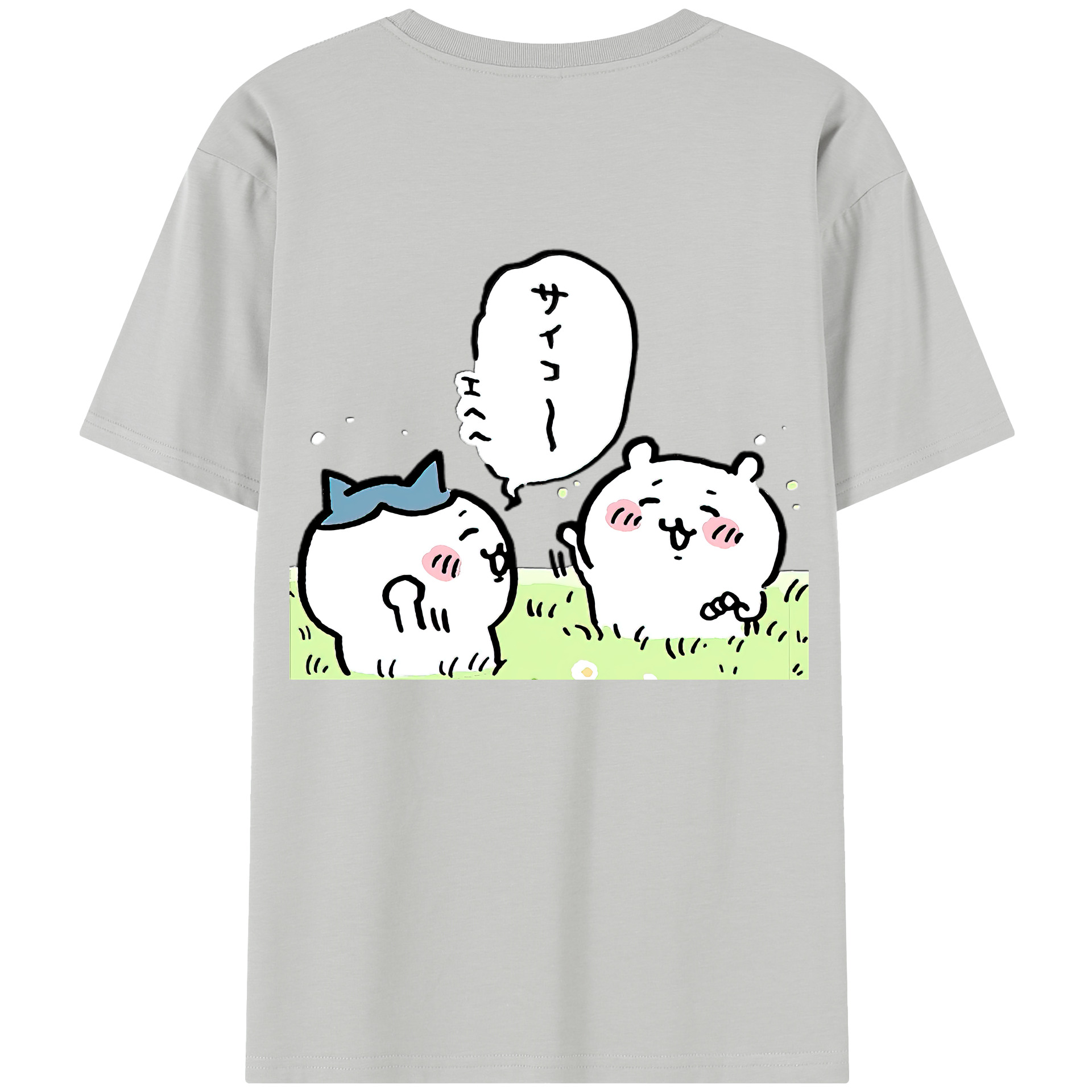 （画像用） ちいかわ ちいかわ Chii-kawa chiikawa レディース半袖Tシャツ(バックプリント)