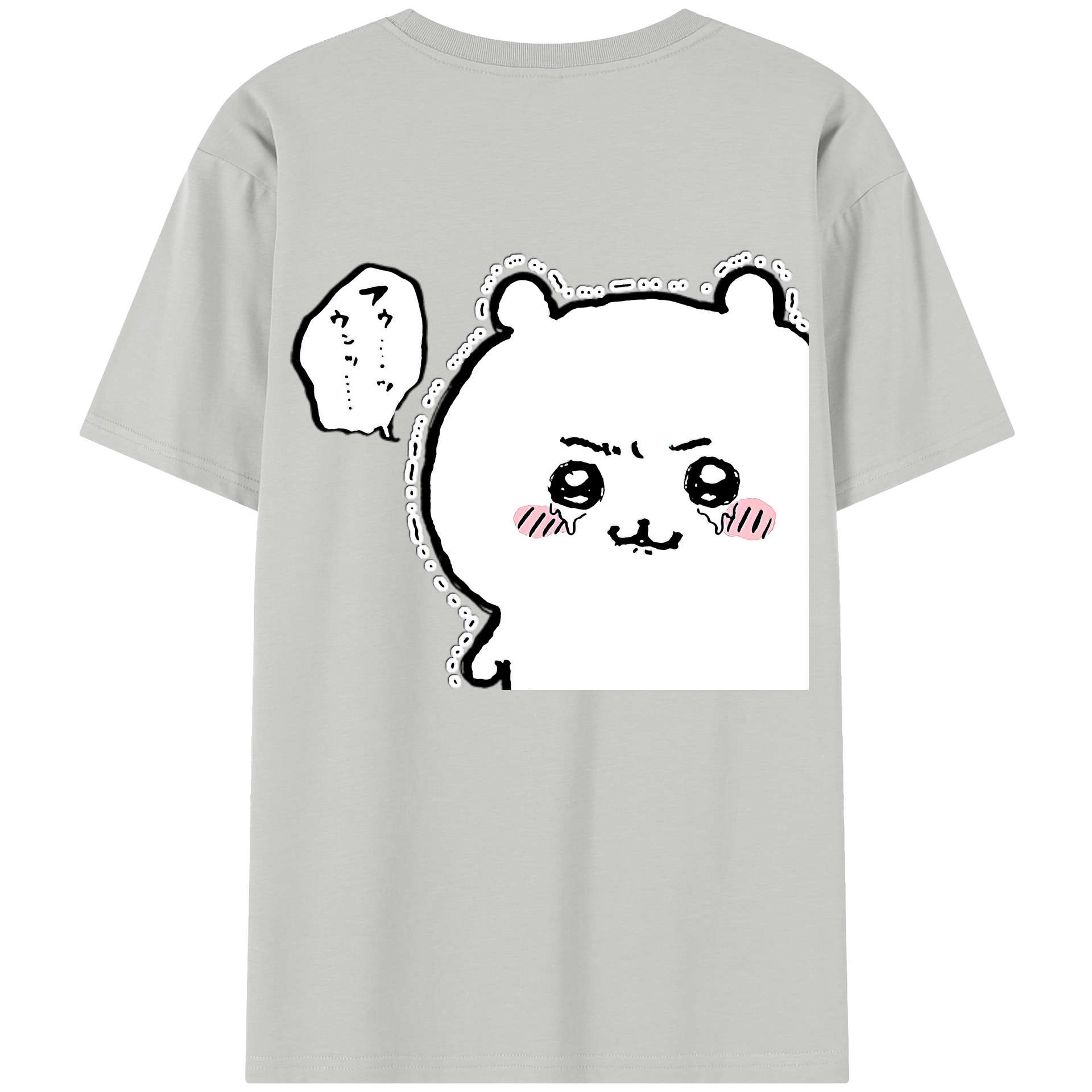（画像用） ちいかわ ちいかわ Chii-kawa chiikawa レディース半袖Tシャツ(バックプリント)