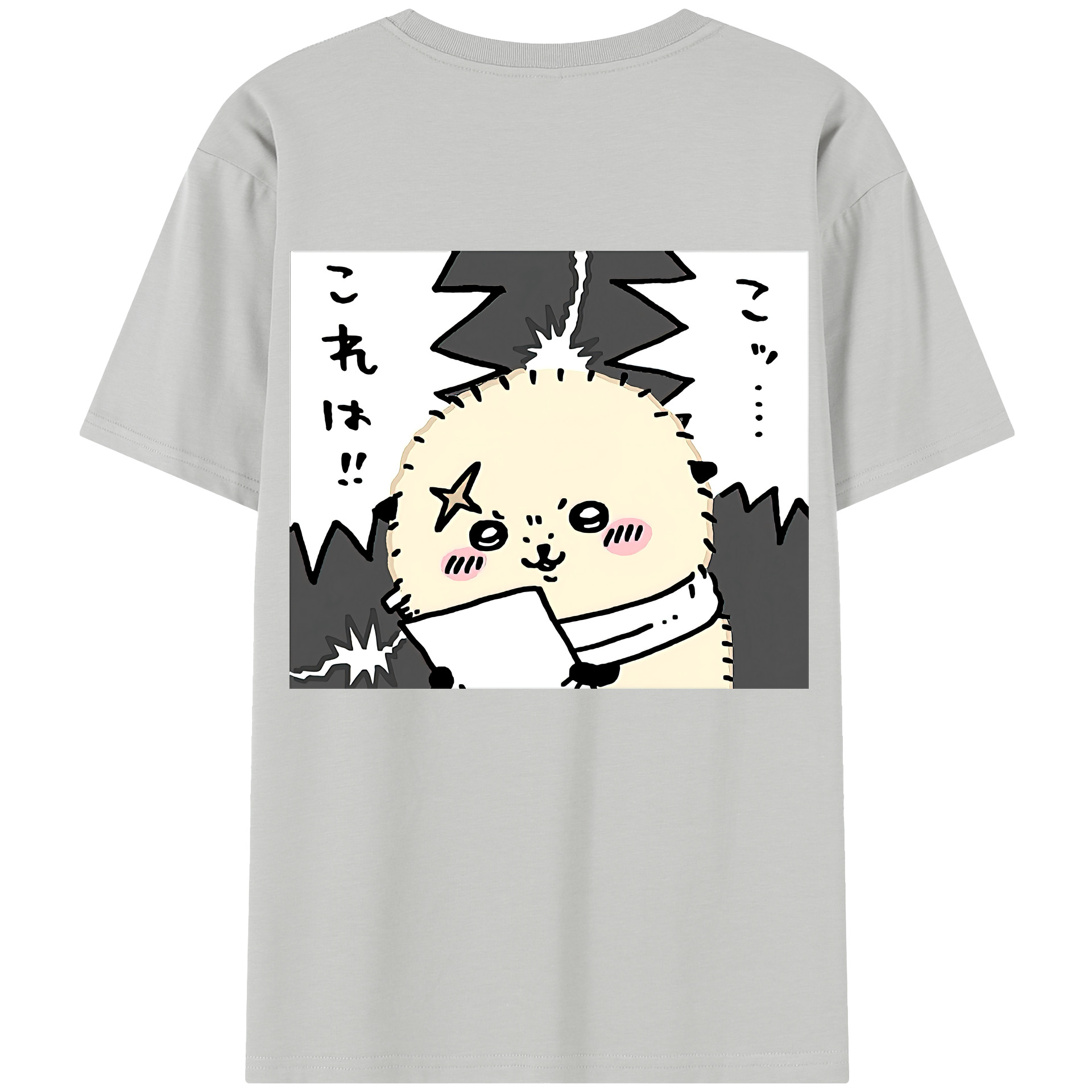 （画像用） ちいかわ ラッコ Chii-kawa Sea otter レディース半袖Tシャツ(バックプリント)