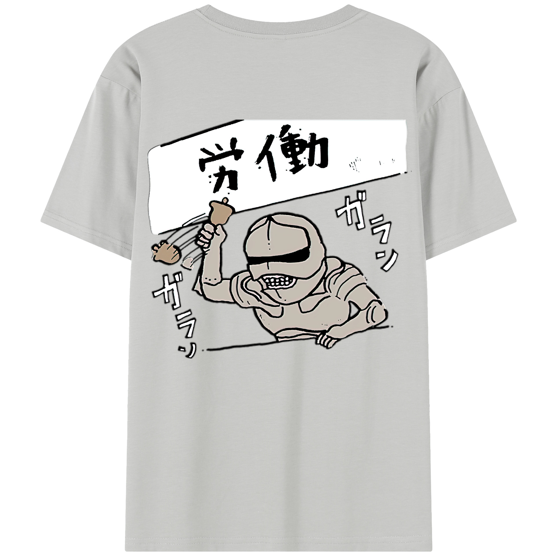 （画像用） ちいかわ 労働の鎧さん Chii-kawa Mr. Armor of Labor レディース半袖Tシャツ(バックプリント)