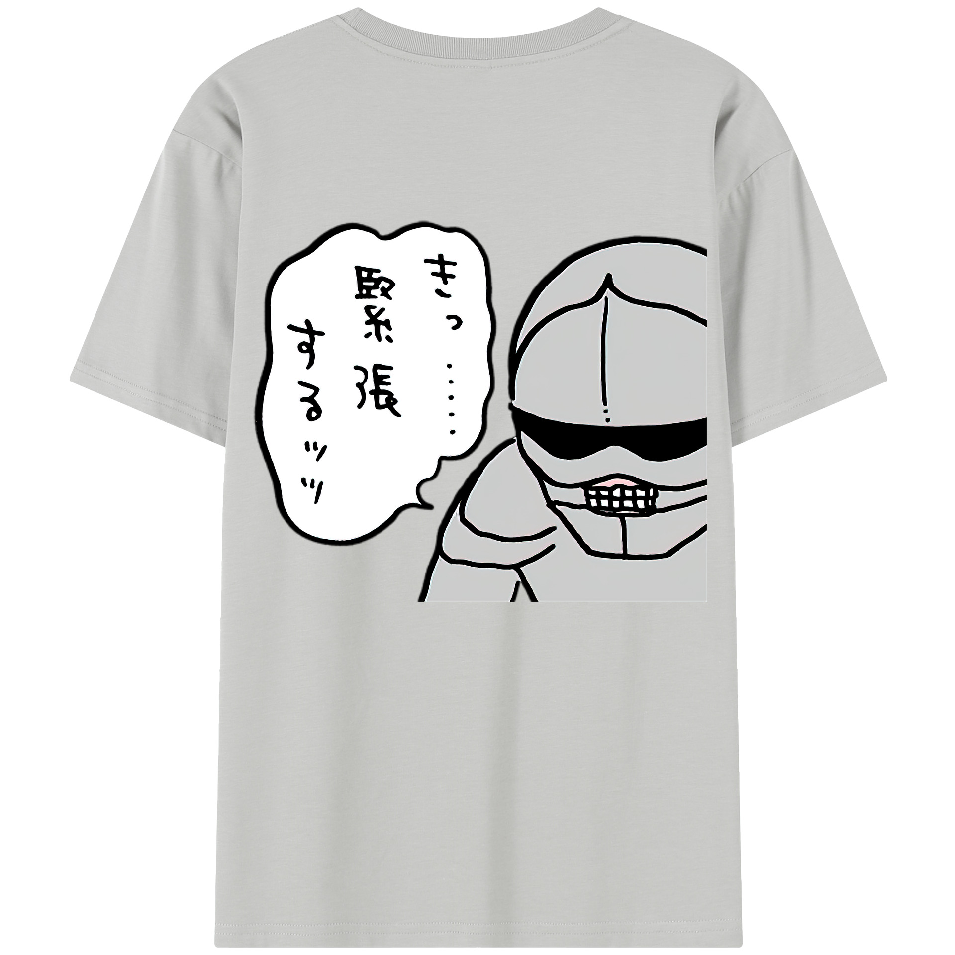 （画像用） ちいかわ 労働の鎧さん Chii-kawa Mr. Armor of Labor レディース半袖Tシャツ(バックプリント)