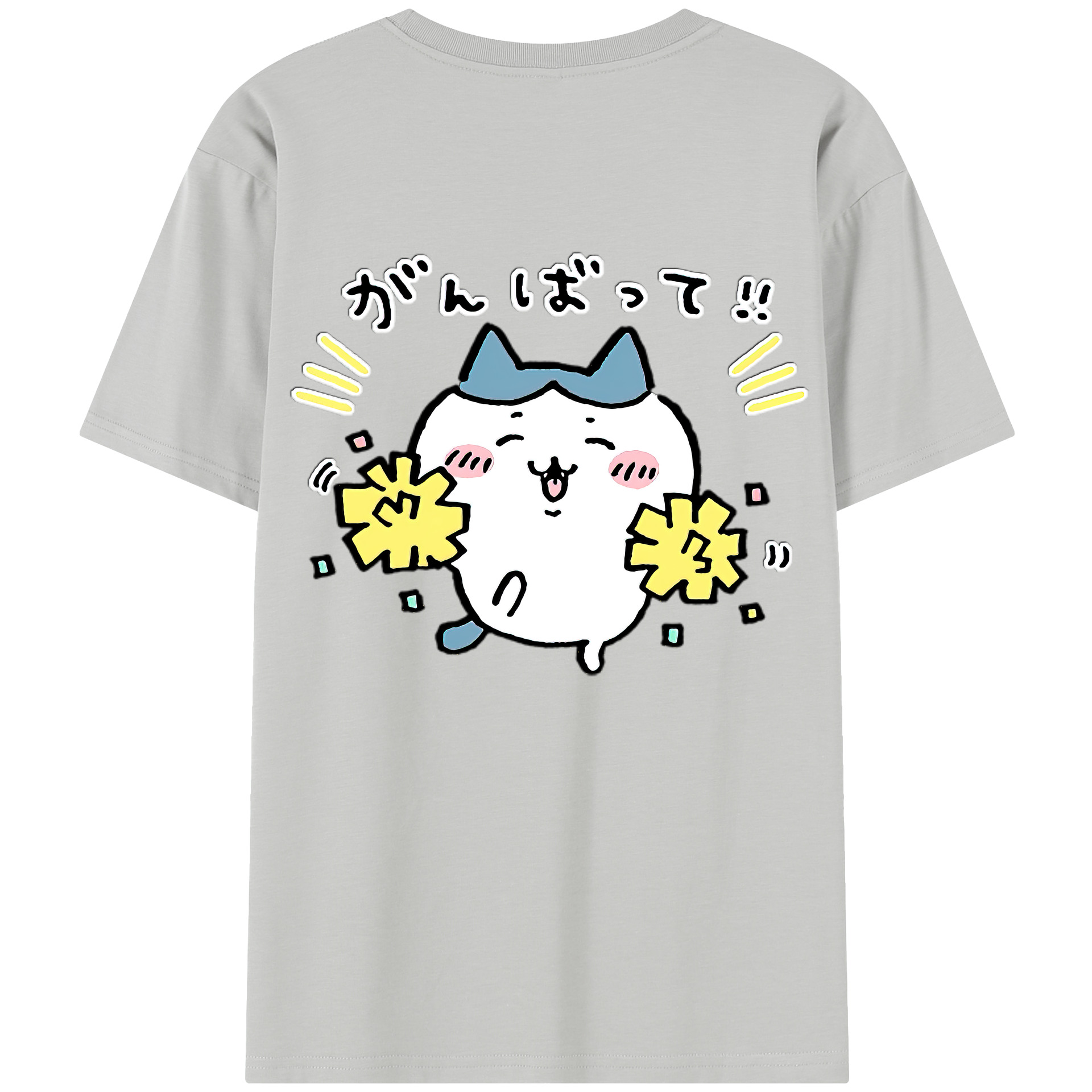 （画像用） ちいかわ ハチワレ Chii-kawa hachiware レディース半袖Tシャツ(バックプリント)