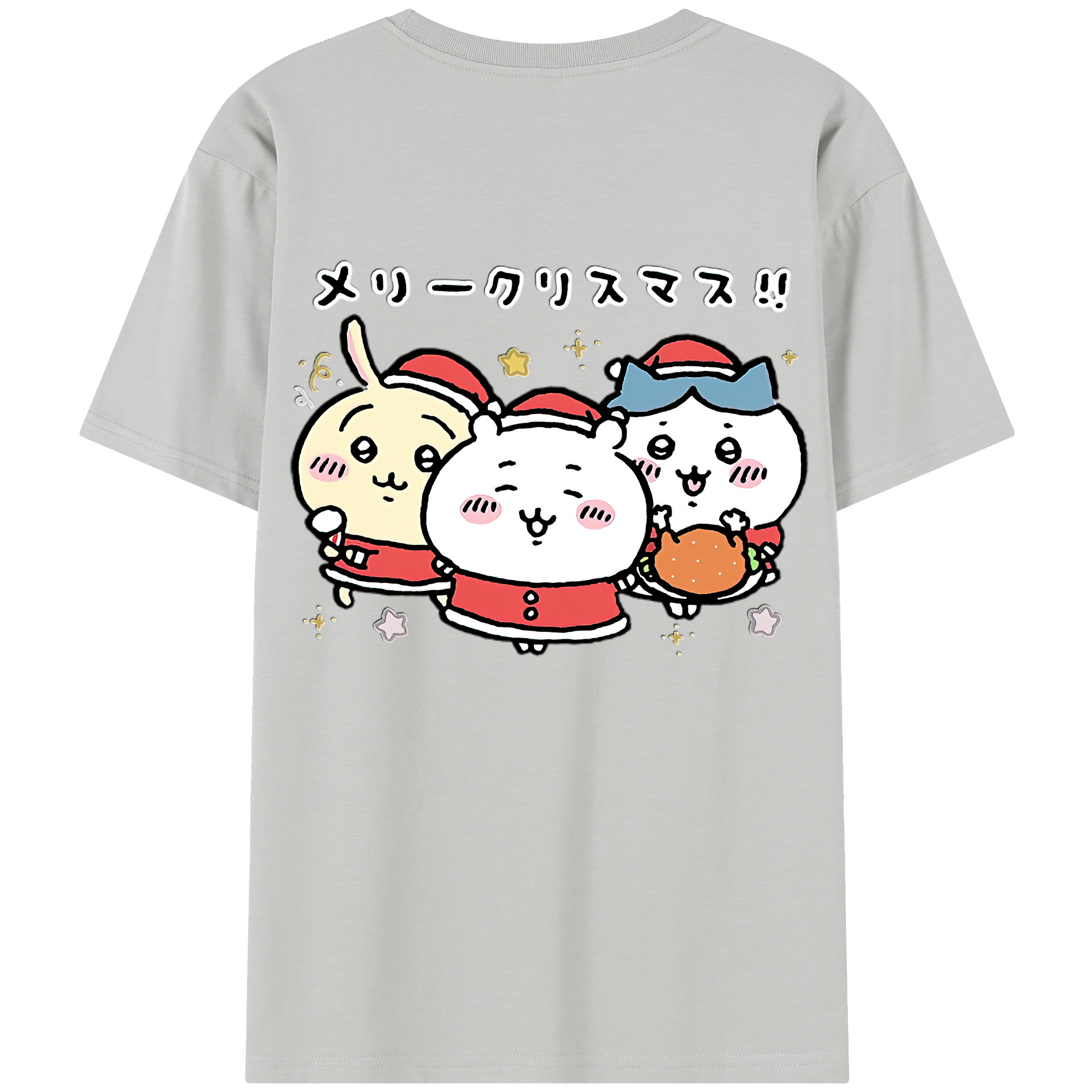 （画像用） ちいかわ ハチワレ Chii-kawa hachiware レディース半袖Tシャツ(バックプリント)