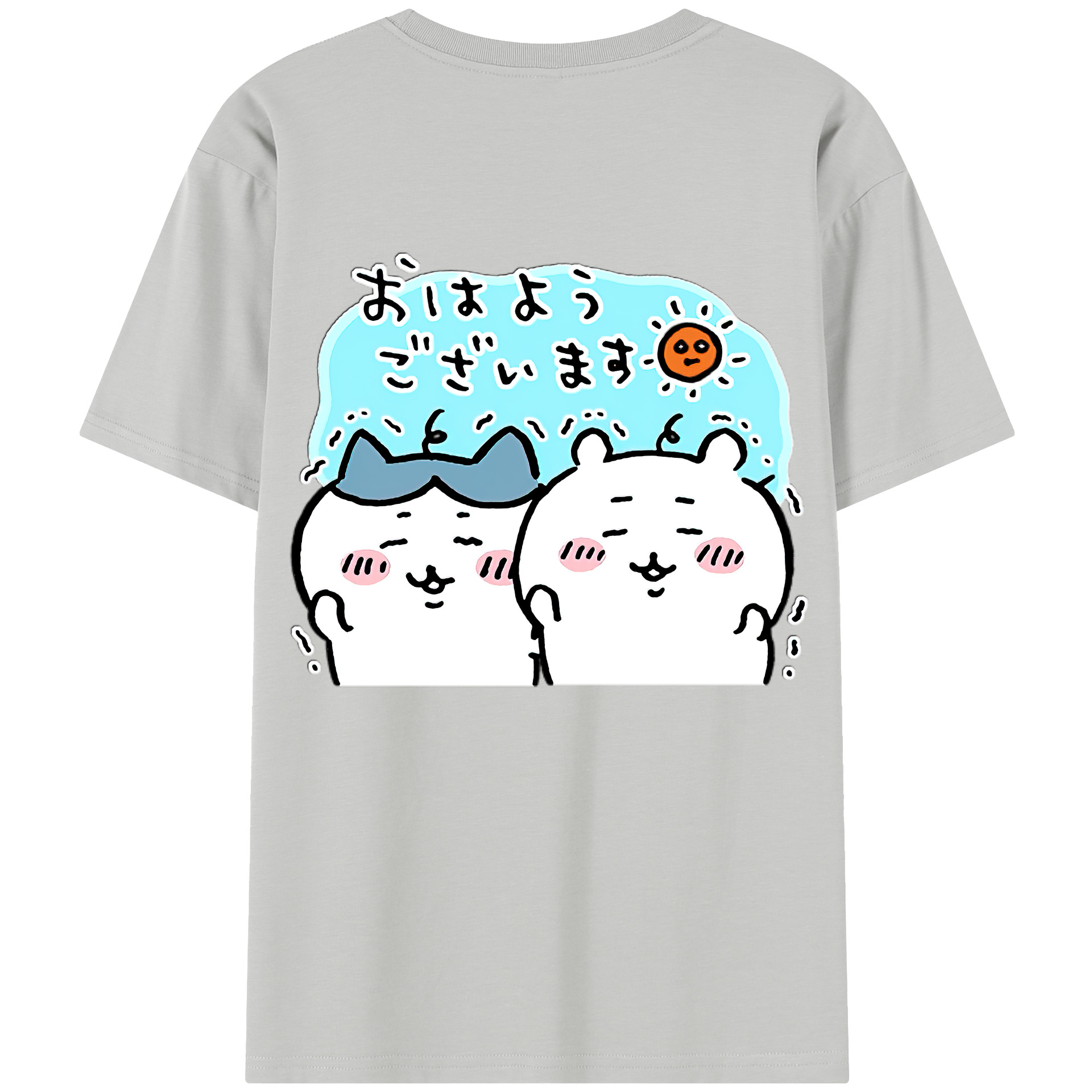 （画像用） ちいかわ ハチワレ Chii-kawa hachiware レディース半袖Tシャツ(バックプリント)