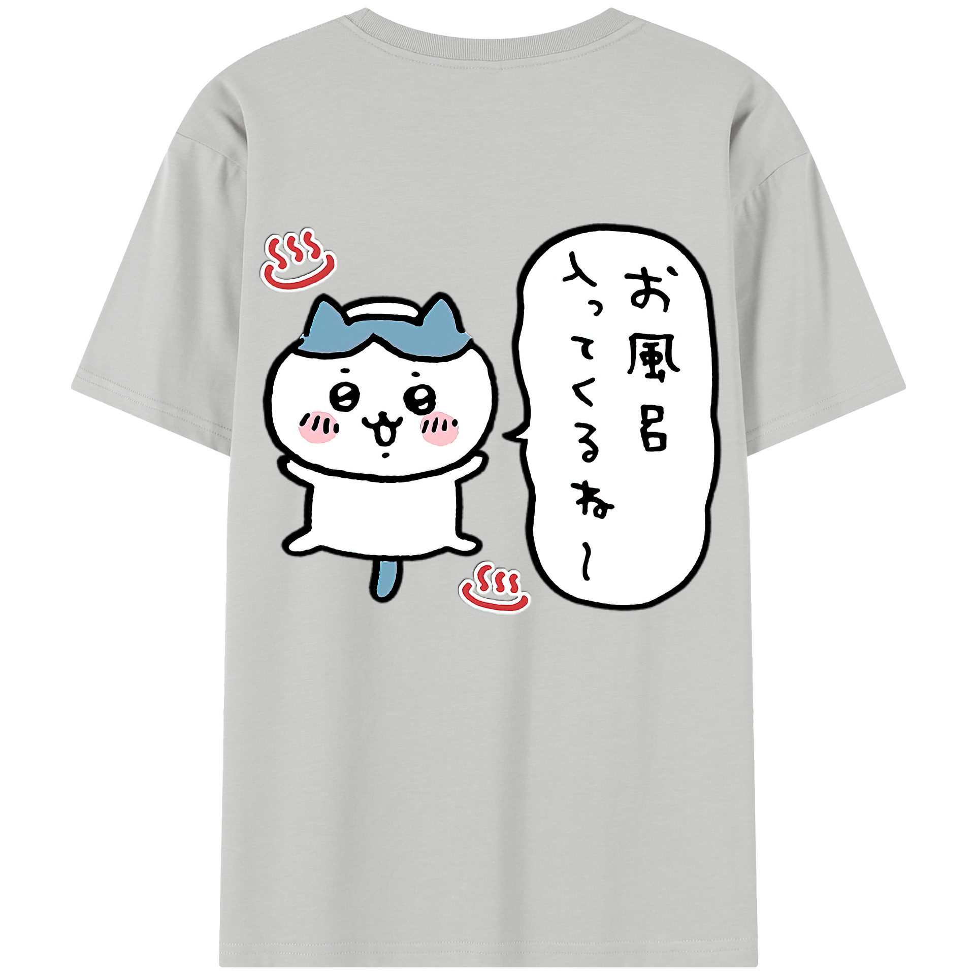 （画像用） ちいかわ ハチワレ Chii-kawa hachiware レディース半袖Tシャツ(バックプリント)