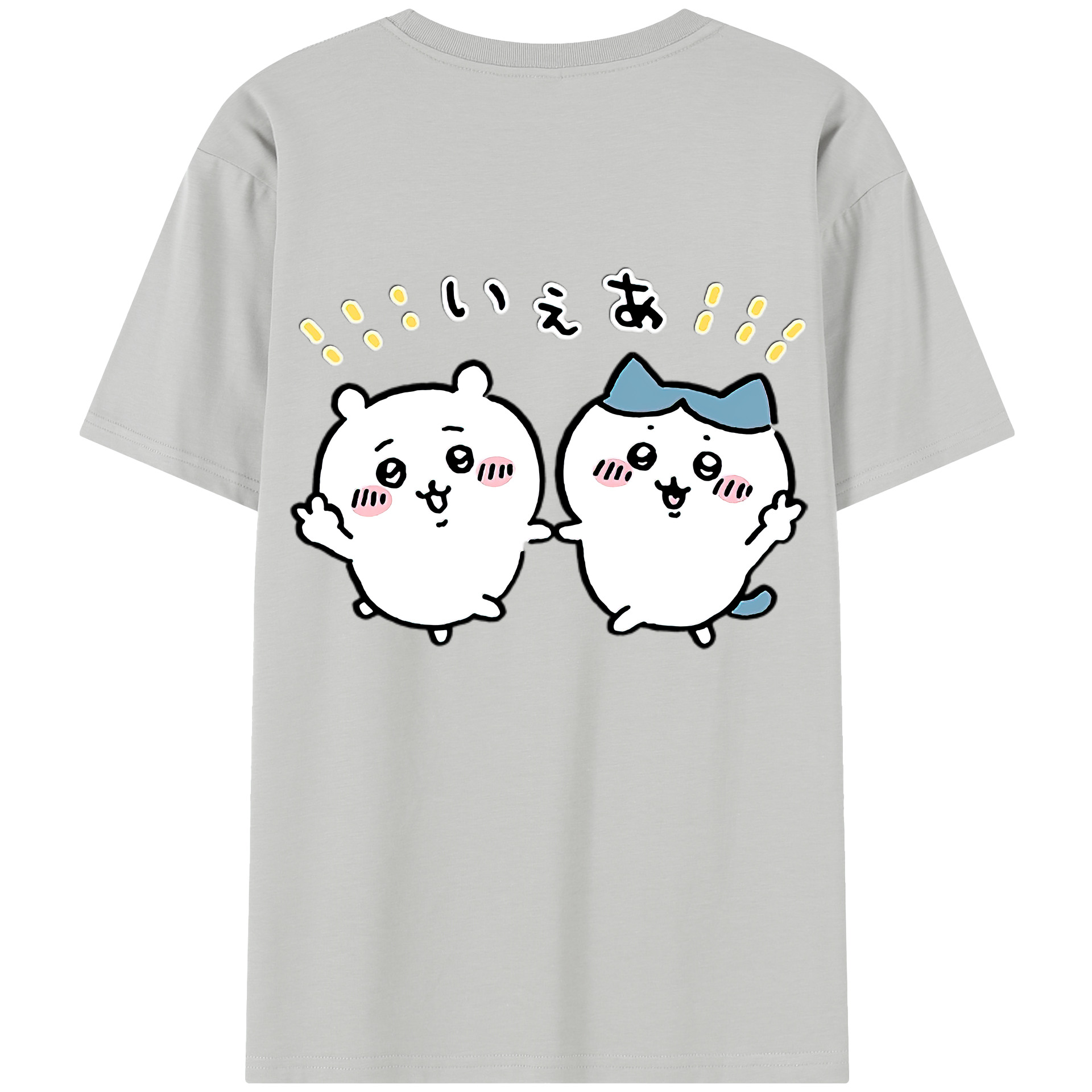 （画像用） ちいかわ ハチワレ Chii-kawa hachiware レディース半袖Tシャツ(バックプリント)