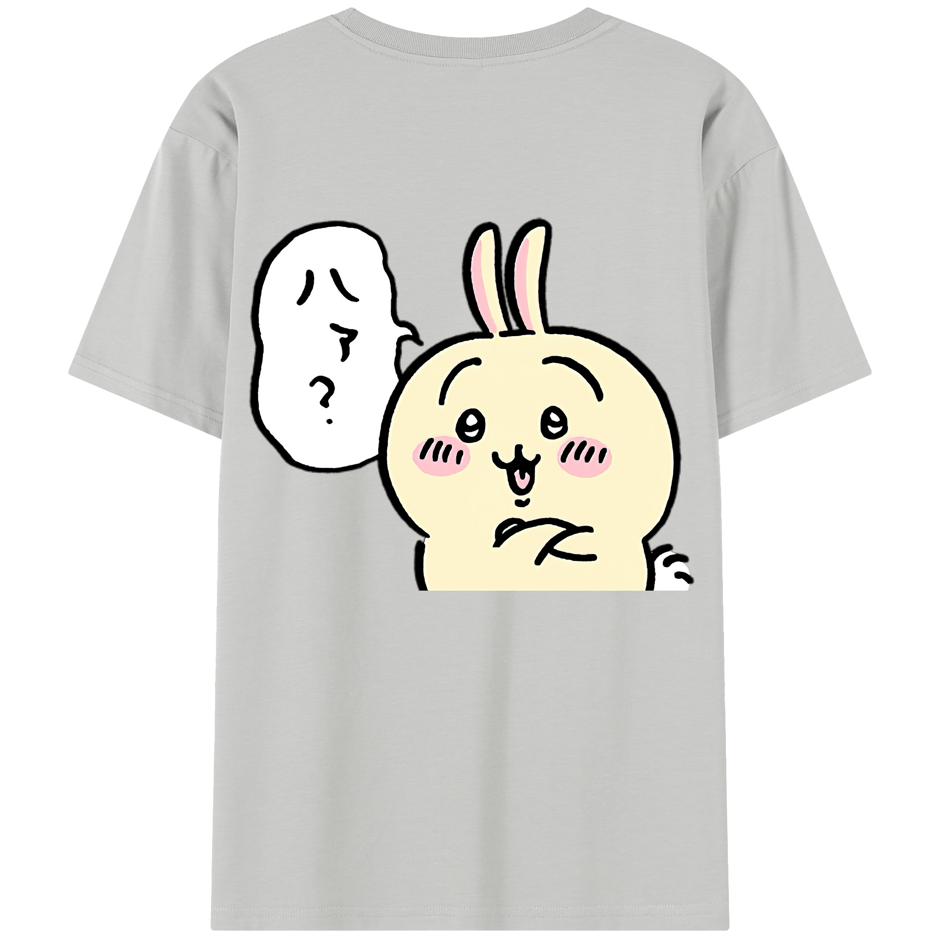 （画像用） ちいかわ うさぎ Chii-kawa usagi レディース半袖Tシャツ(バックプリント)