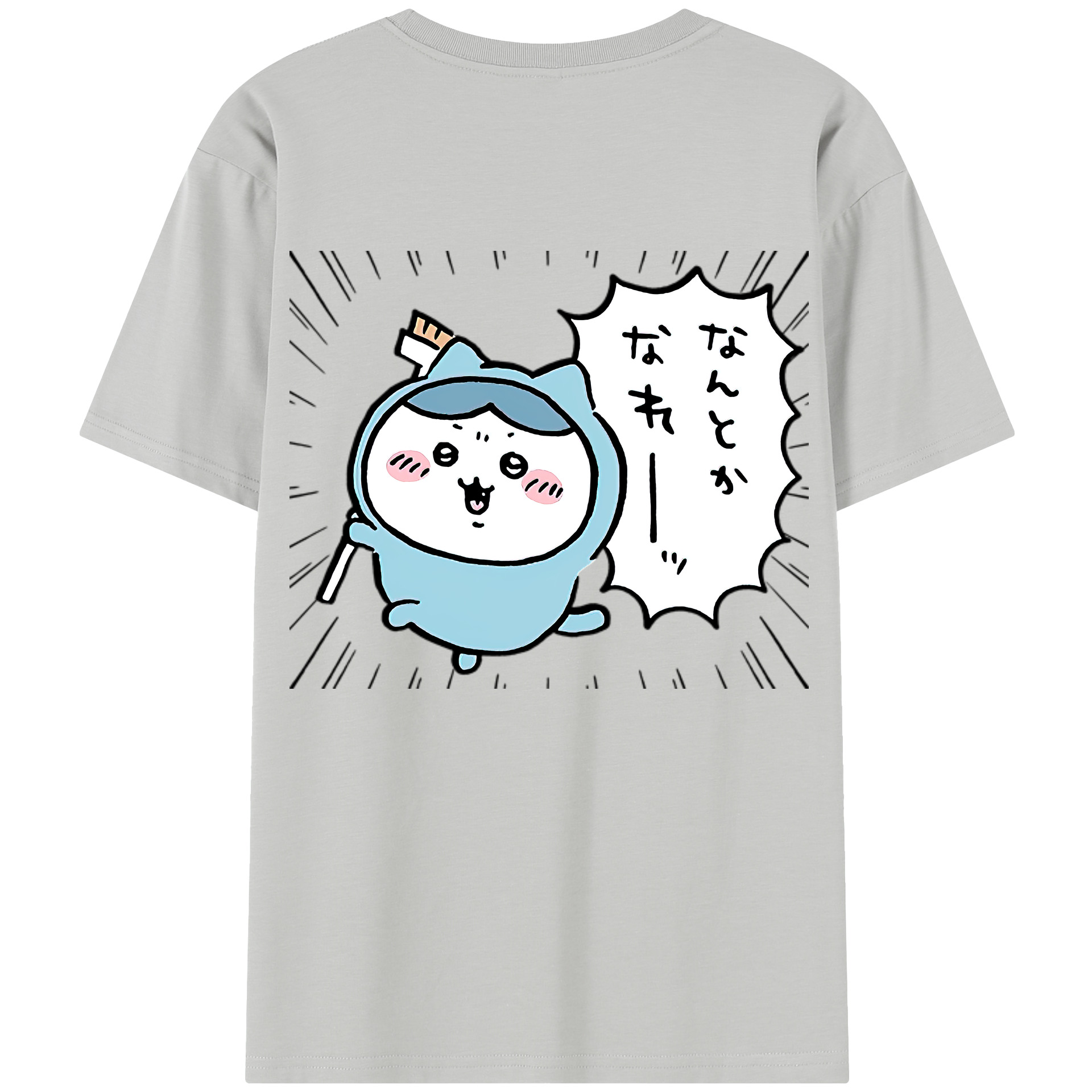 （画像用） ちいかわ ハチワレ Chii-kawa hachiware レディース半袖Tシャツ(バックプリント)