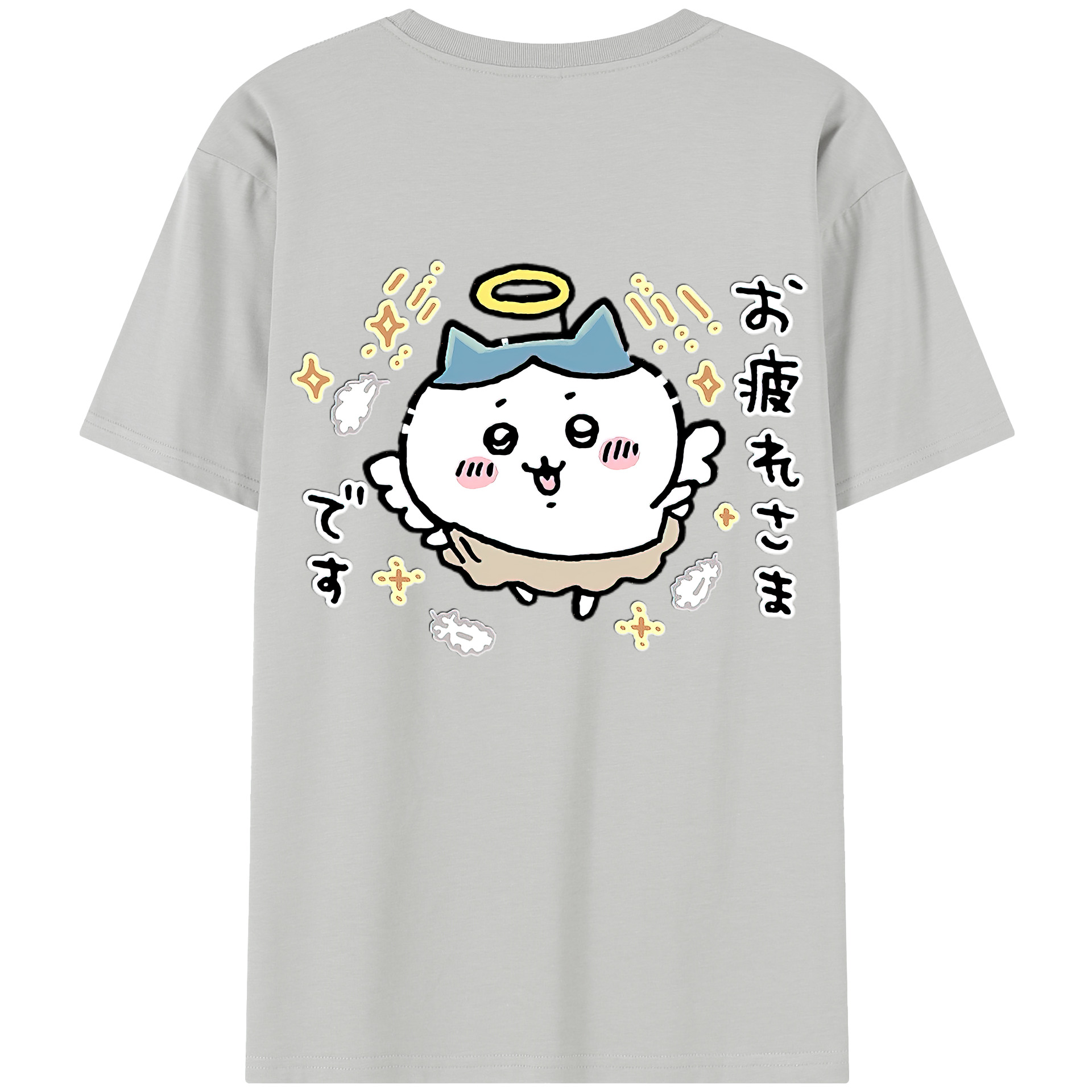 （画像用） ちいかわ ハチワレ Chii-kawa hachiware レディース半袖Tシャツ(バックプリント)