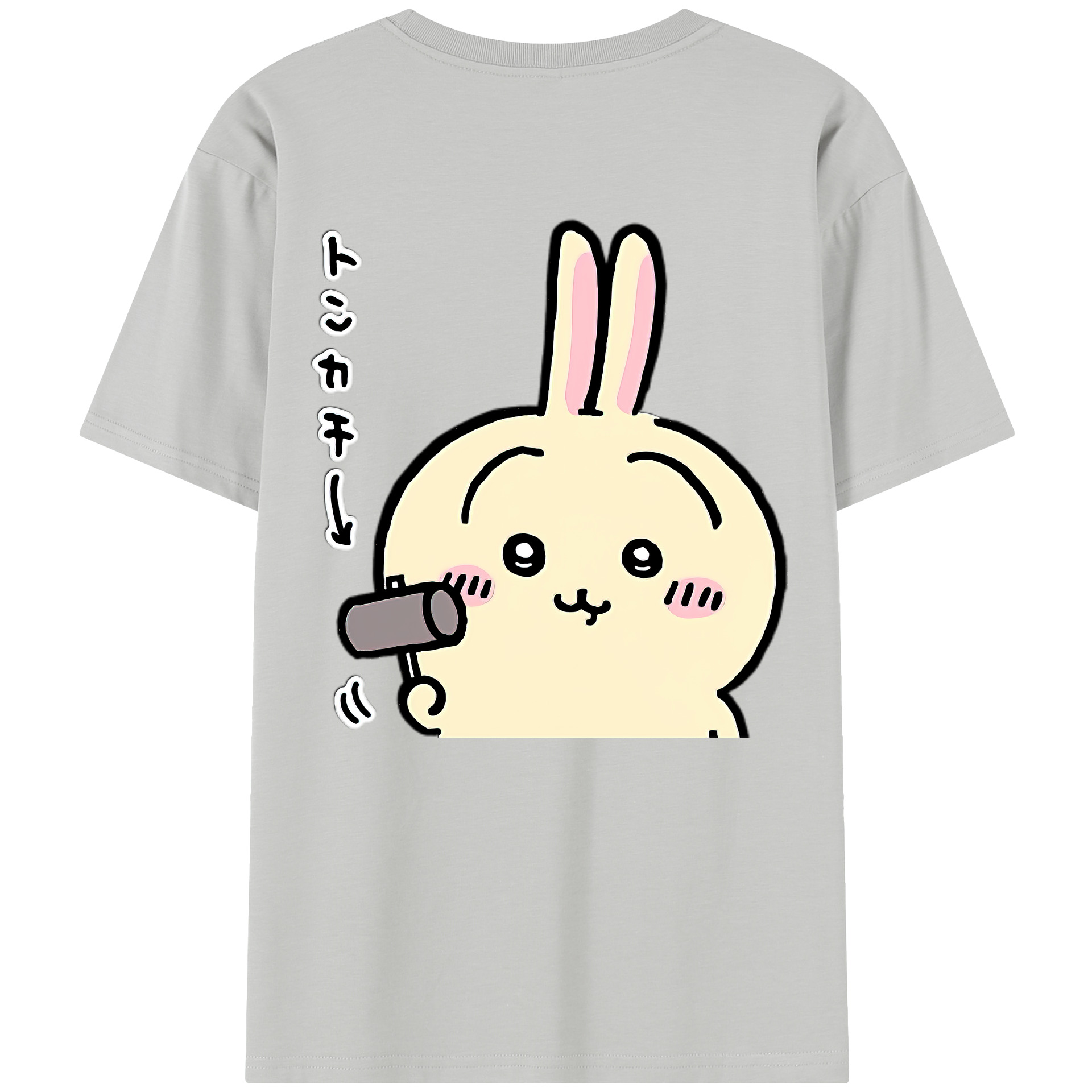 （画像用） ちいかわ うさぎ Chii-kawa usagi レディース半袖Tシャツ(バックプリント)