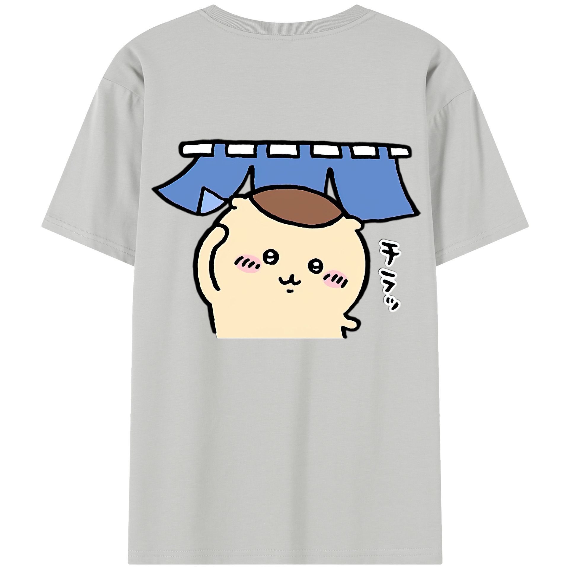 （画像用） ちいかわ くりまんじゅう Chii-kawa kuri manjū レディース半袖Tシャツ(バックプリント)