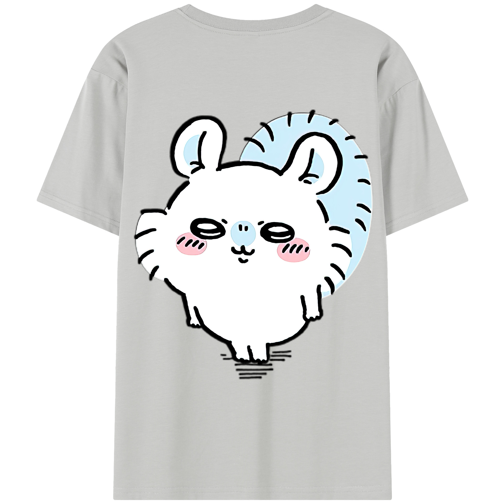 （画像用） ちいかわ モモンガ Chii-kawa Momonga レディース半袖Tシャツ(バックプリント)