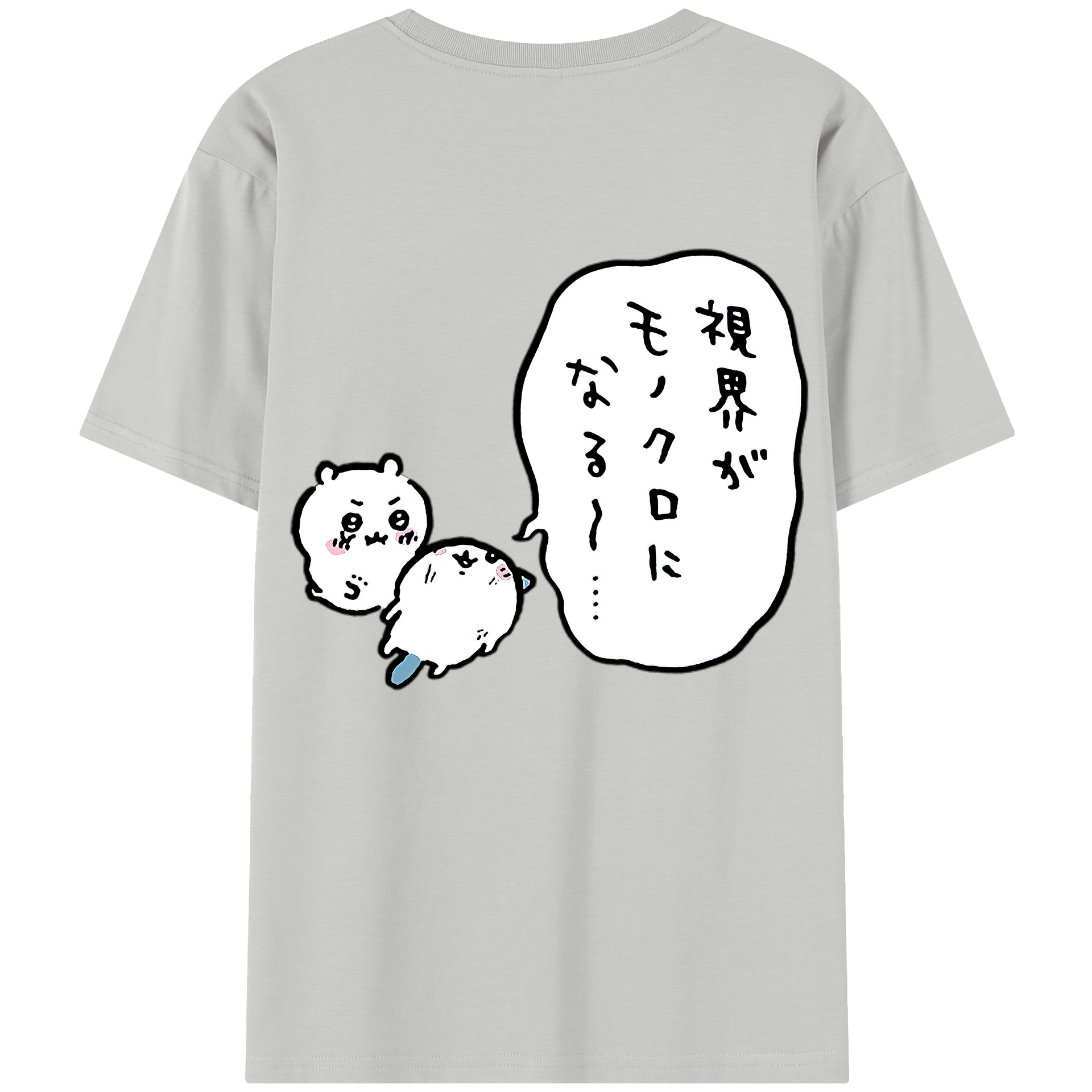 （画像用） ちいかわ ちいかわ Chii-kawa chiikawa レディース半袖Tシャツ(バックプリント)