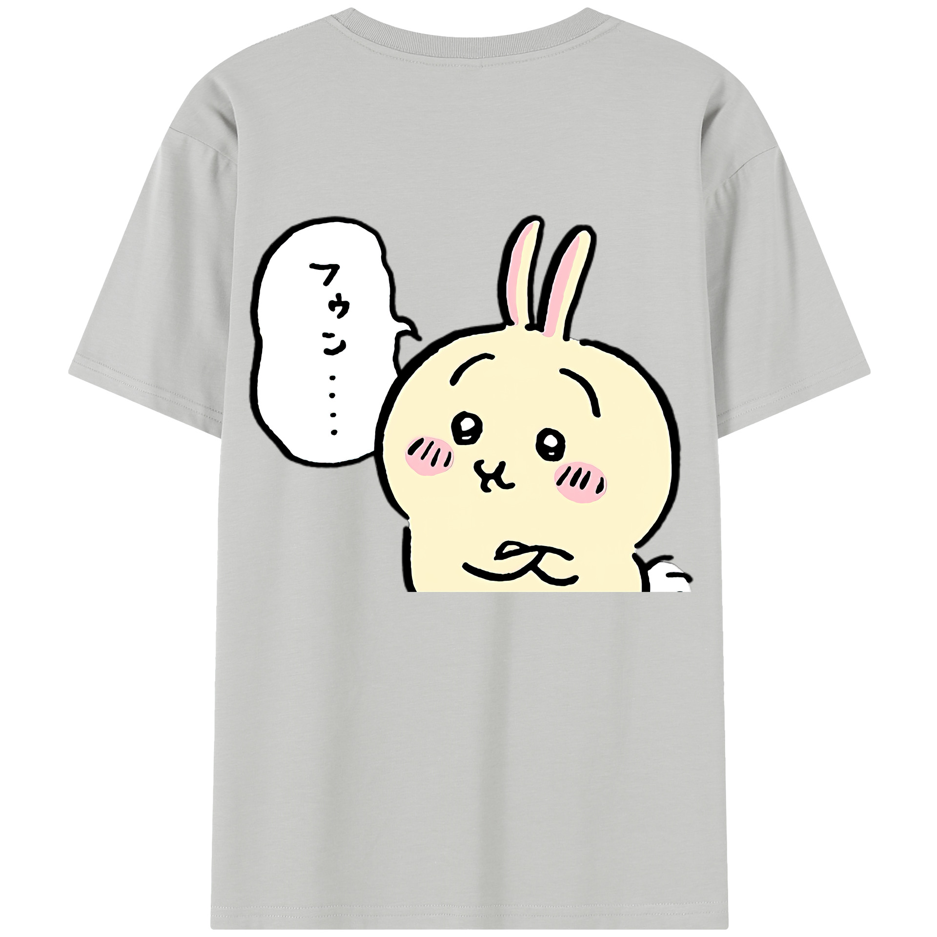 （画像用） ちいかわ うさぎ Chii-kawa usagi レディース半袖Tシャツ(バックプリント)