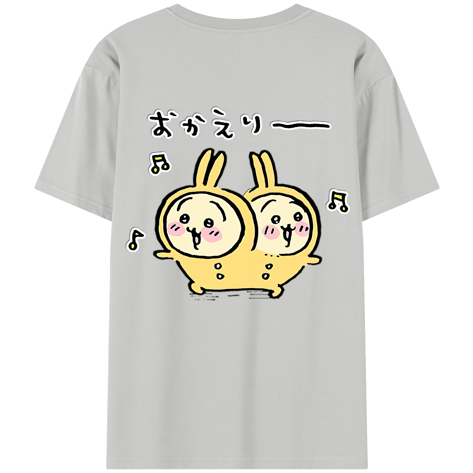 （画像用） ちいかわ うさぎ Chii-kawa usagi レディース半袖Tシャツ(バックプリント)
