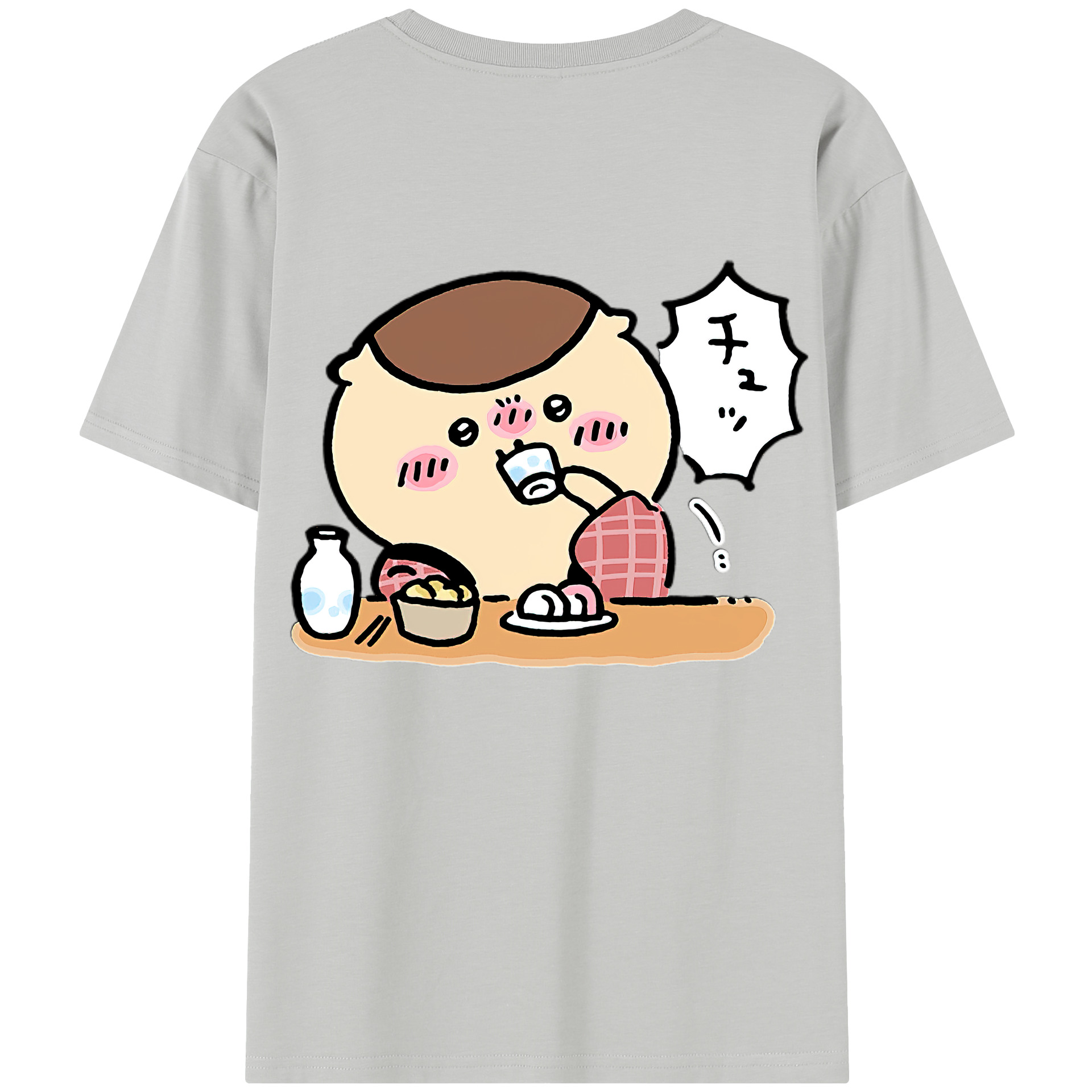（画像用） ちいかわ くりまんじゅう Chii-kawa kuri manjū レディース半袖Tシャツ(バックプリント)