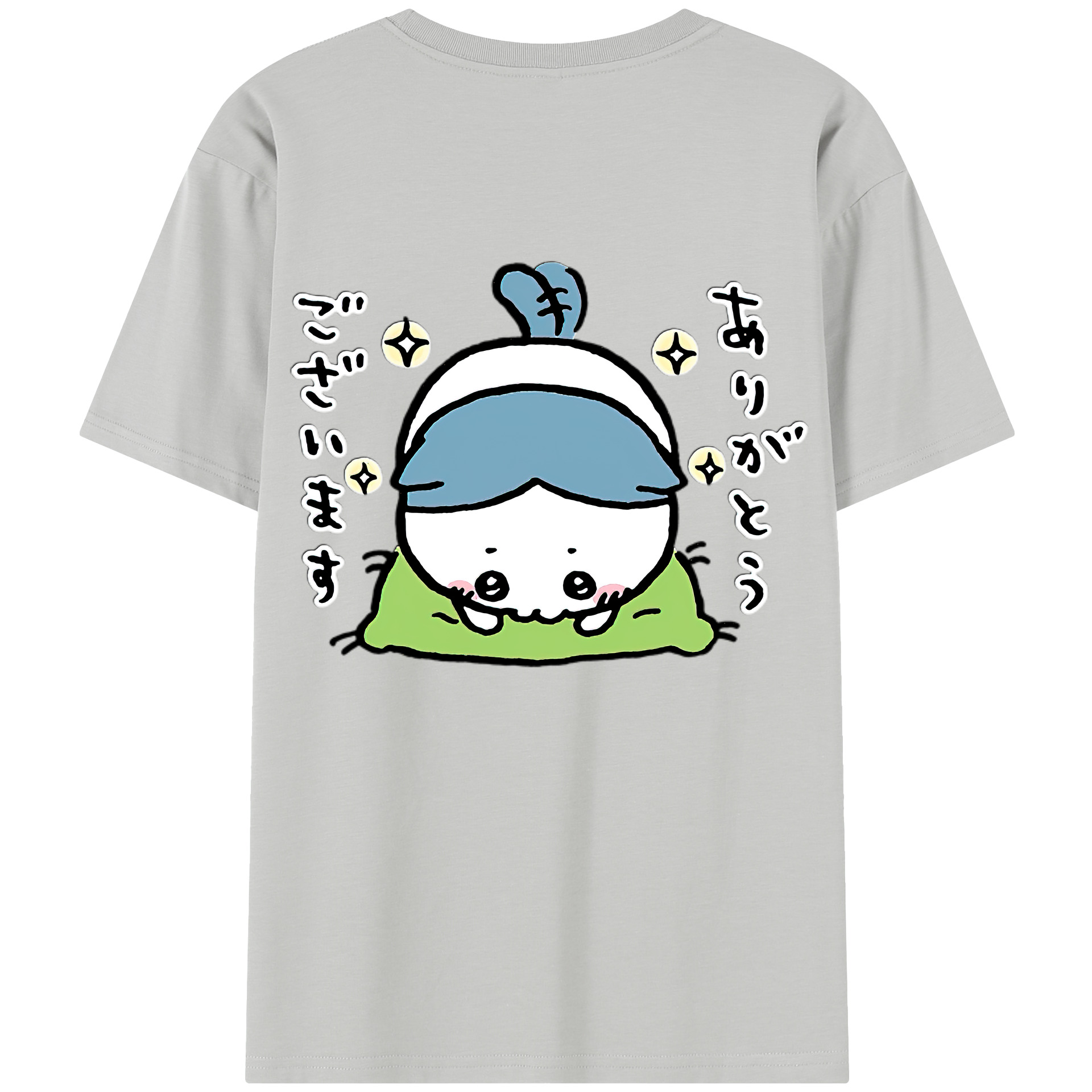 （画像用） ちいかわ ハチワレ Chii-kawa hachiware レディース半袖Tシャツ(バックプリント)