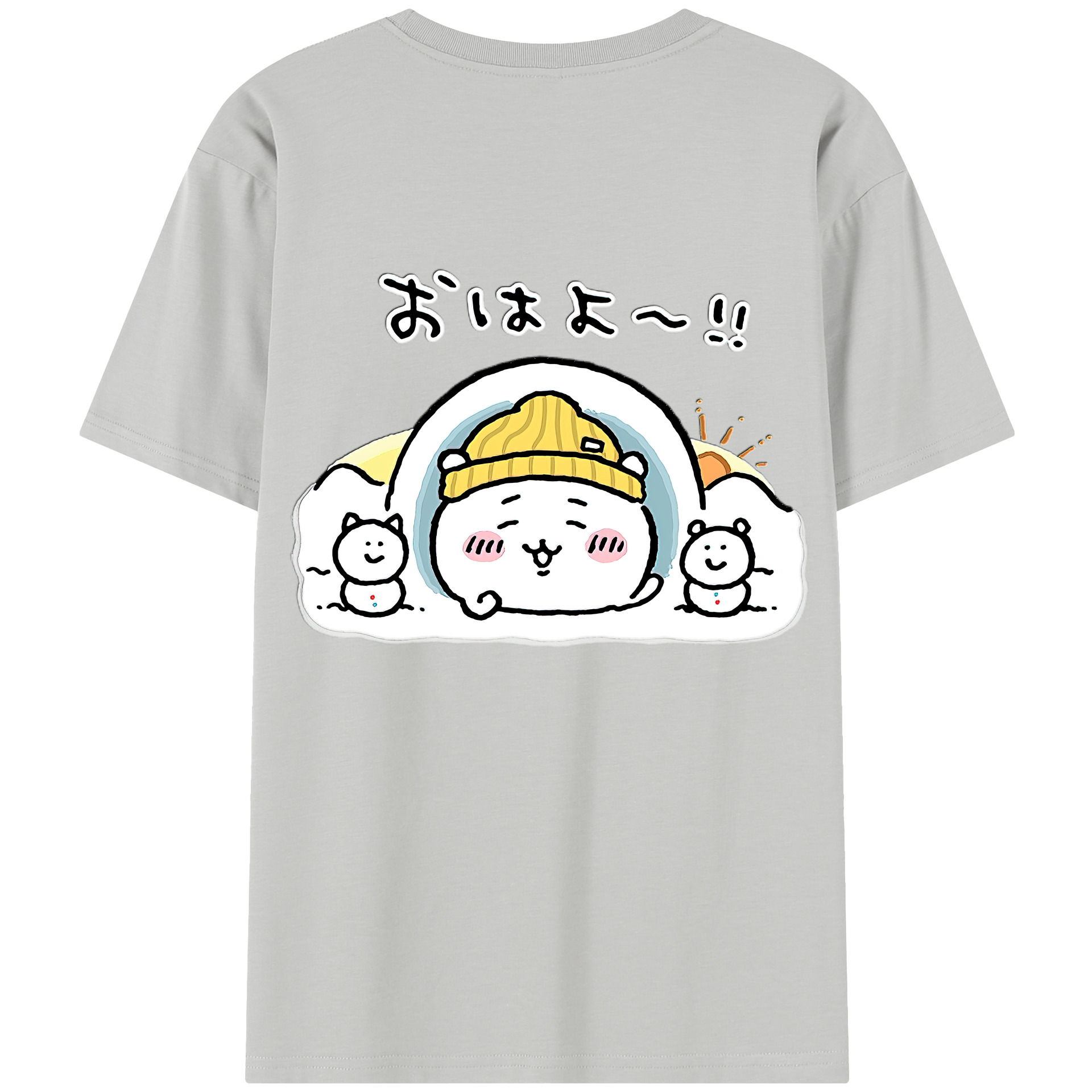 （画像用） ちいかわ ちいかわ Chii-kawa chiikawa レディース半袖Tシャツ(バックプリント)