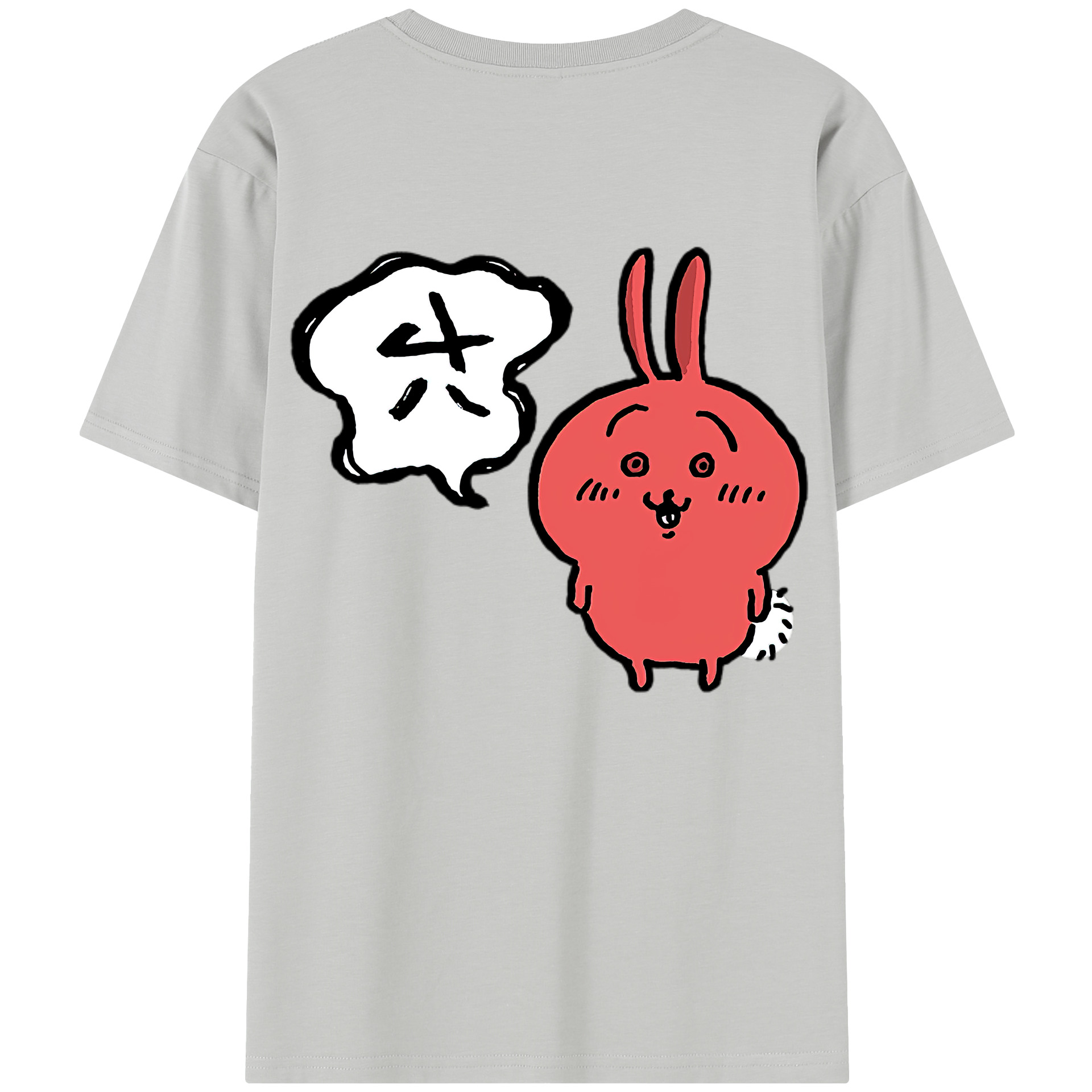 （画像用） ちいかわ ハチワレ Chii-kawa hachiware レディース半袖Tシャツ(バックプリント)