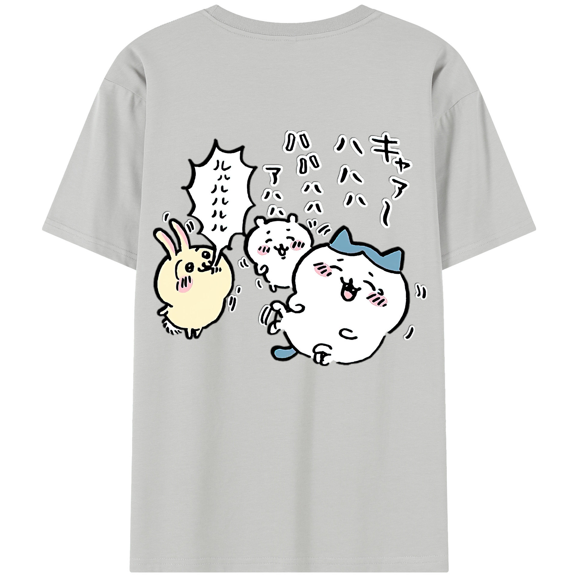 （画像用） ちいかわ うさぎ Chii-kawa usagi レディース半袖Tシャツ(バックプリント)