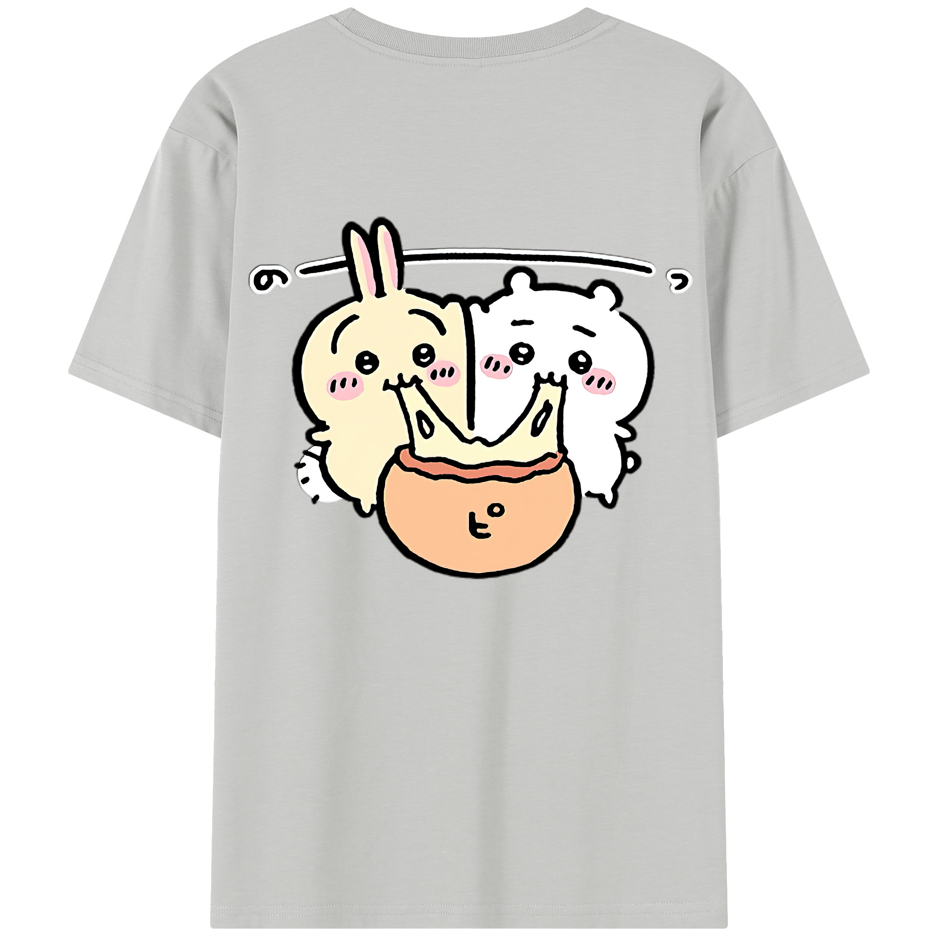 （画像用） ちいかわ うさぎ Chii-kawa usagi レディース半袖Tシャツ(バックプリント)