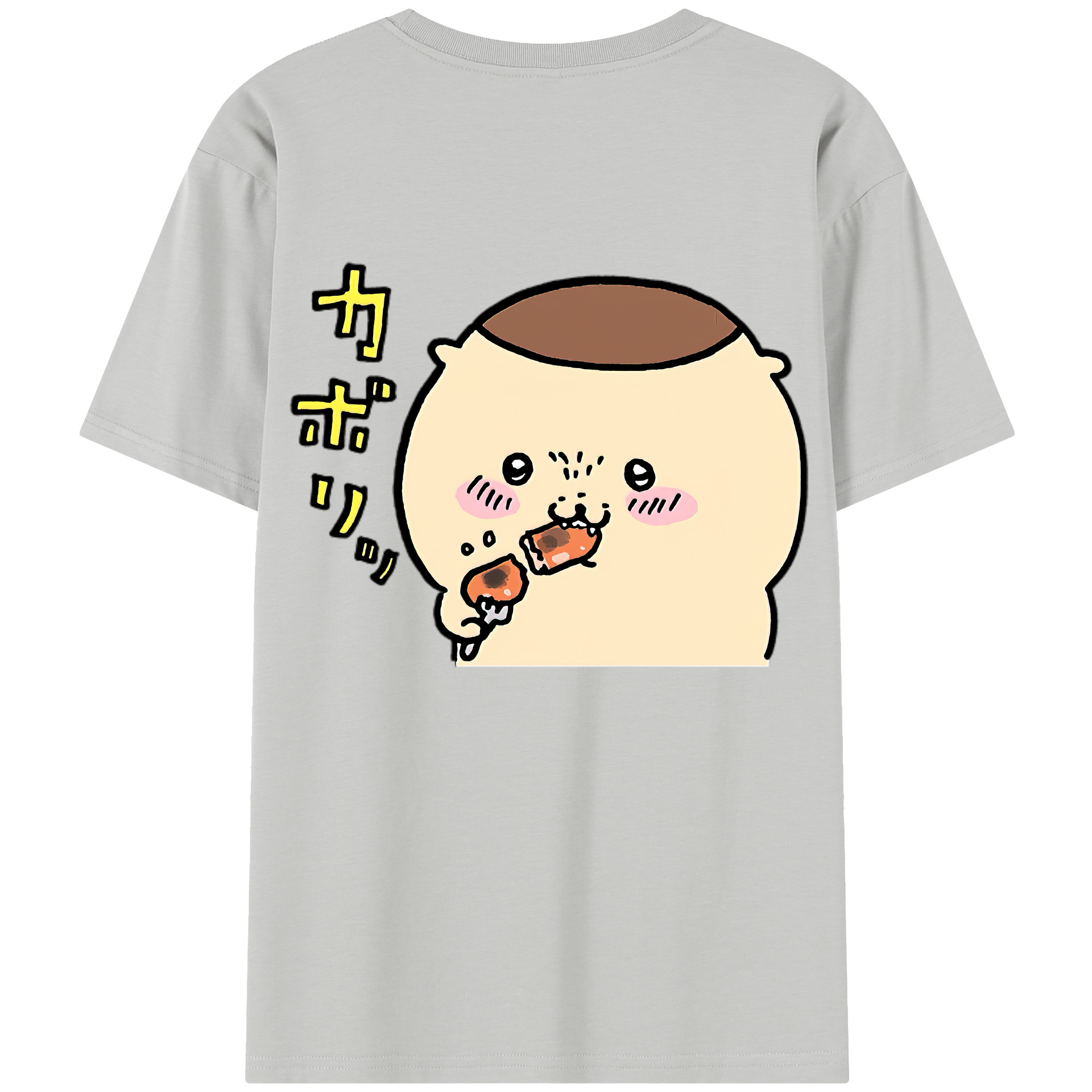 （画像用） ちいかわ くりまんじゅう Chii-kawa kuri manjū レディース半袖Tシャツ(バックプリント)