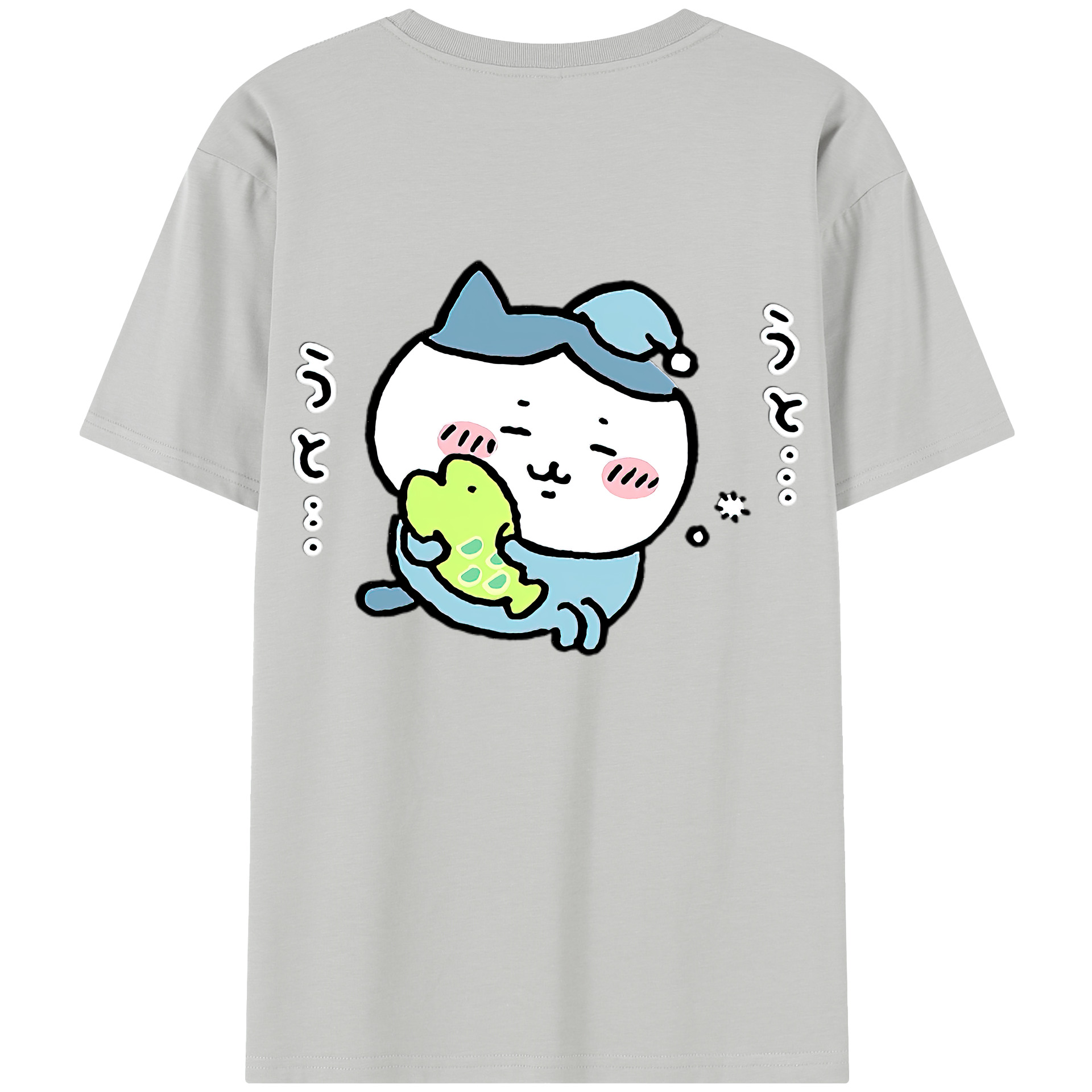 （画像用） ちいかわ ハチワレ Chii-kawa hachiware レディース半袖Tシャツ(バックプリント)