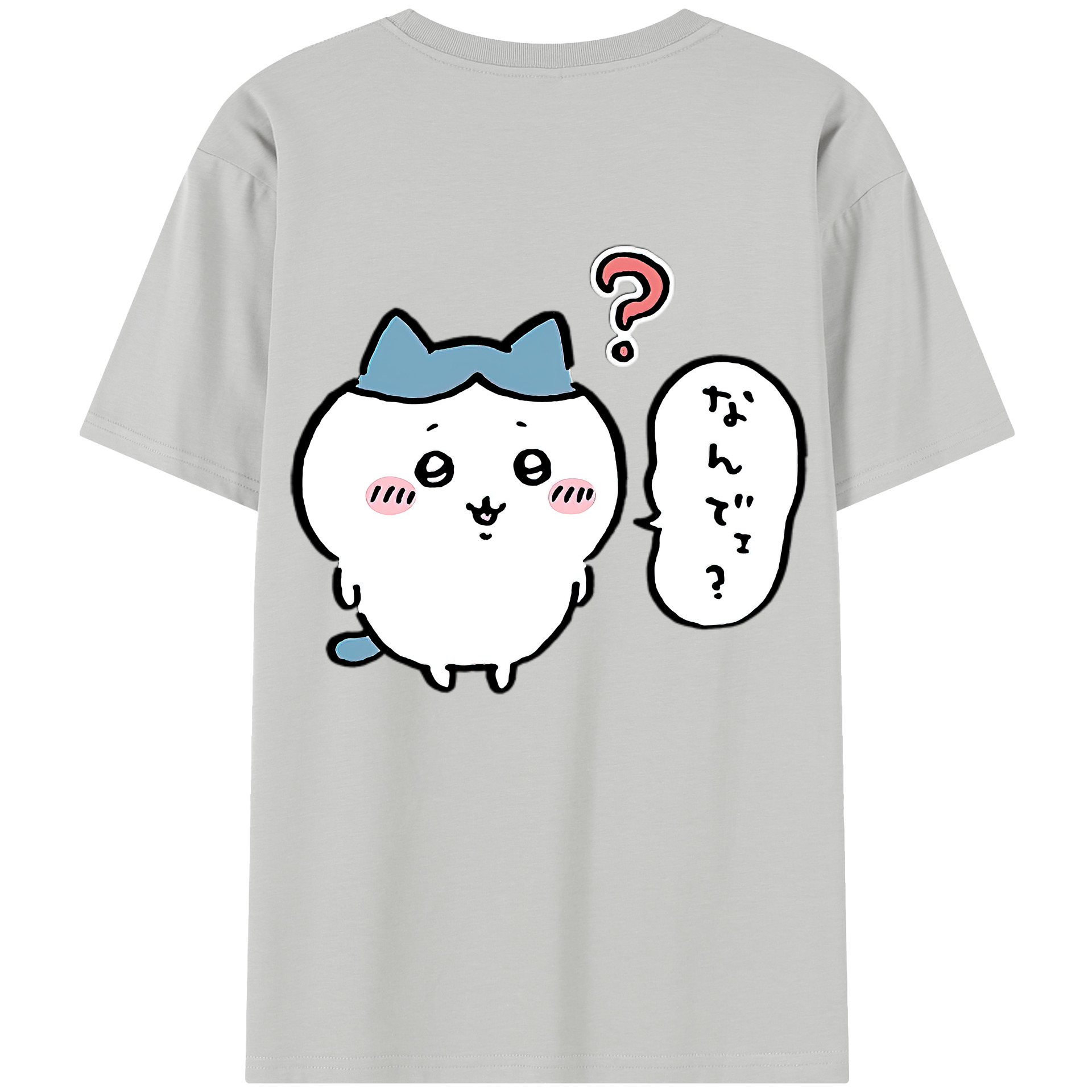 （画像用） ちいかわ ハチワレ Chii-kawa hachiware レディース半袖Tシャツ(バックプリント)