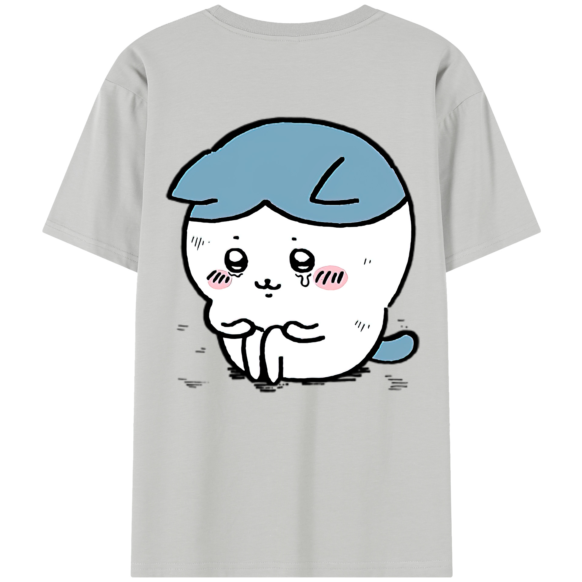 （画像用） ちいかわ ハチワレ Chii-kawa hachiware レディース半袖Tシャツ(バックプリント)