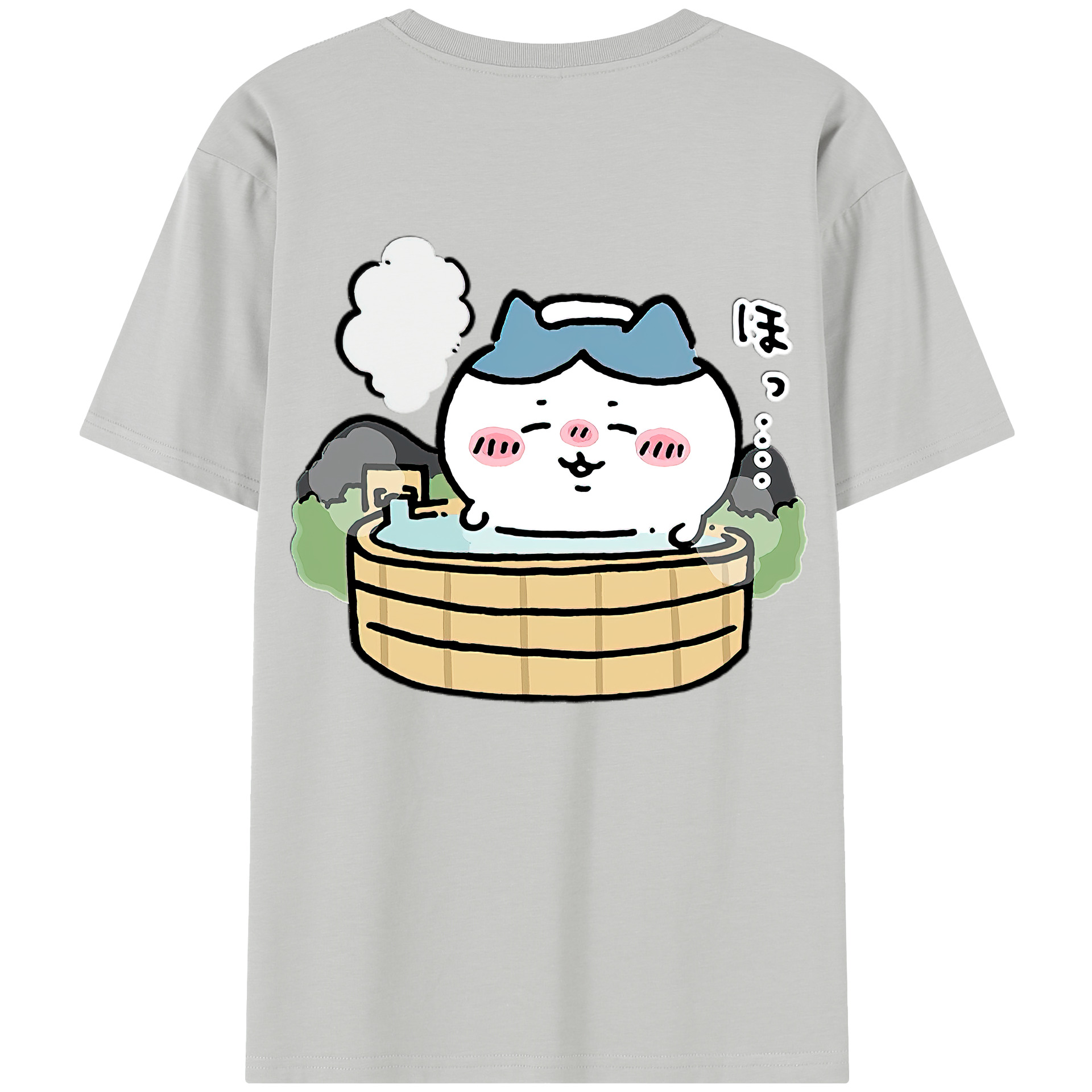 （画像用） ちいかわ ハチワレ Chii-kawa hachiware レディース半袖Tシャツ(バックプリント)