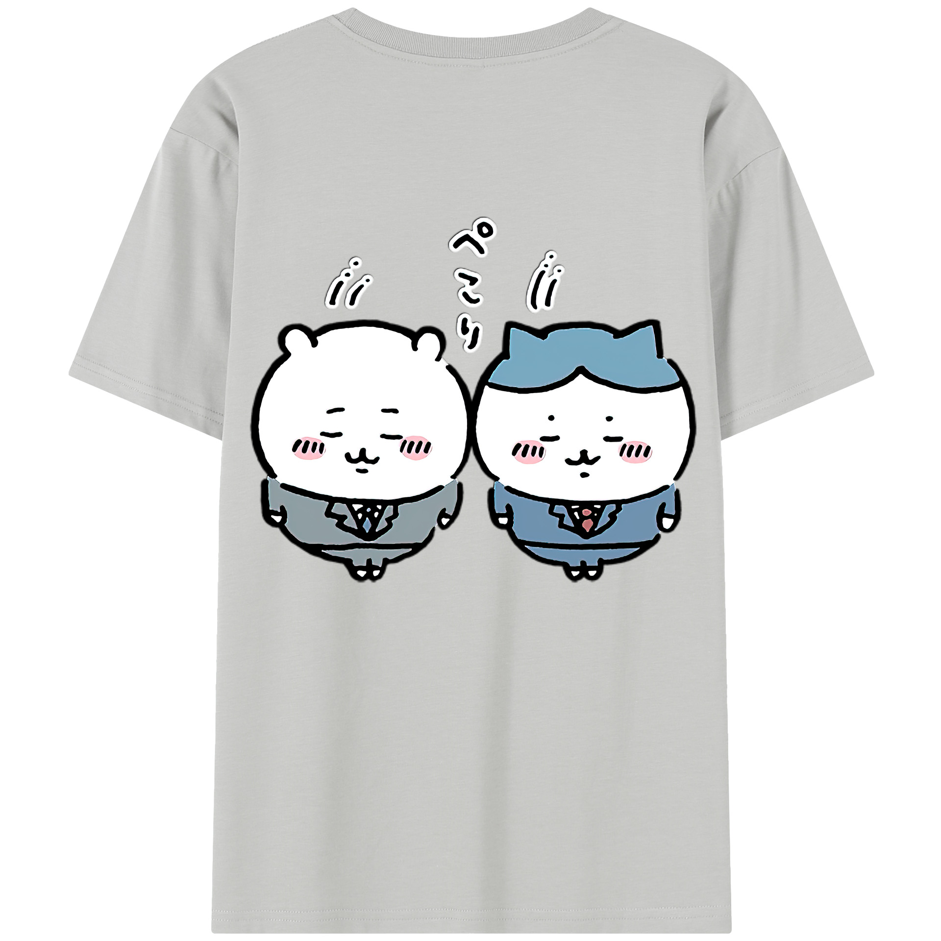 （画像用） ちいかわ ハチワレ Chii-kawa hachiware レディース半袖Tシャツ(バックプリント)