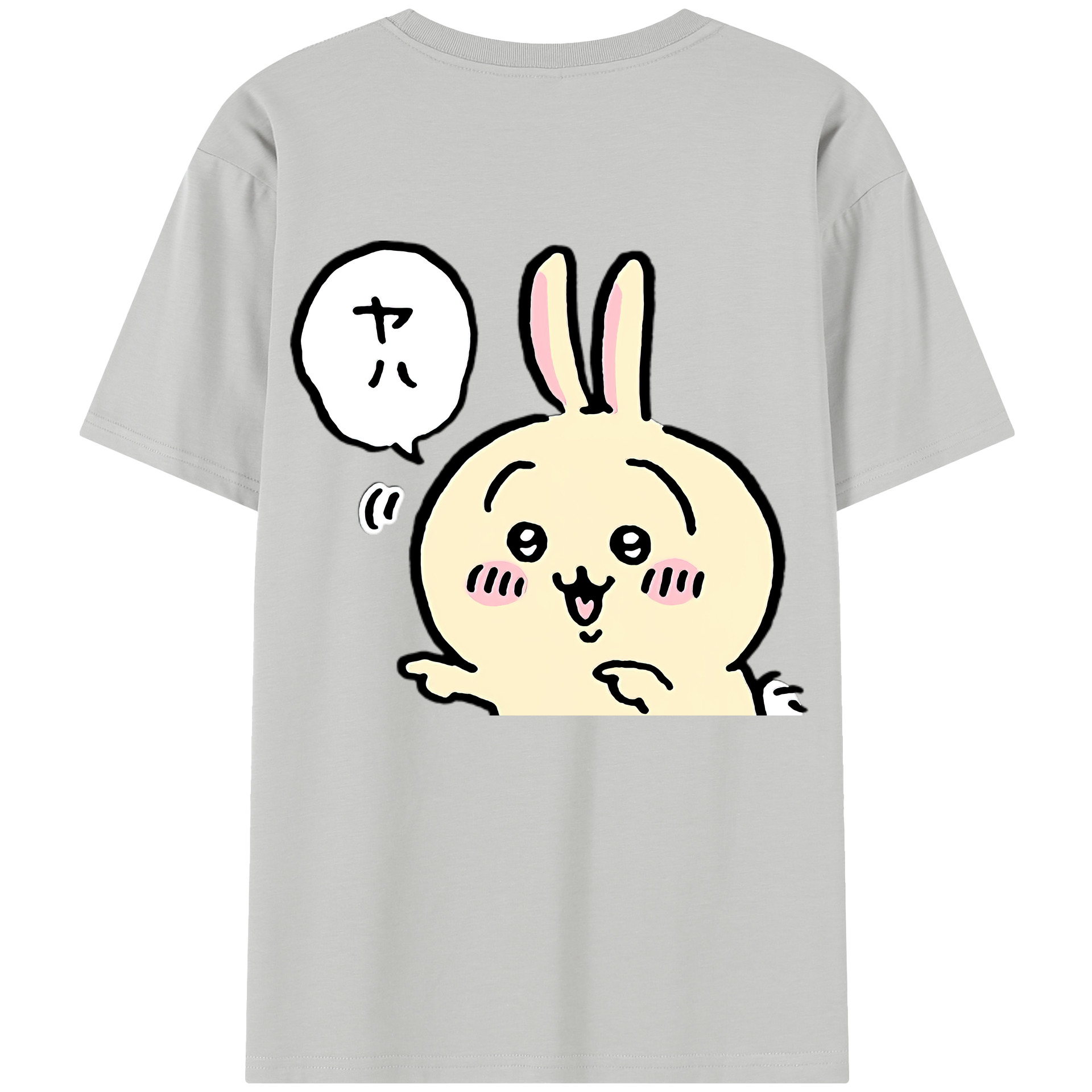 （画像用） ちいかわ うさぎ Chii-kawa usagi レディース半袖Tシャツ(バックプリント)