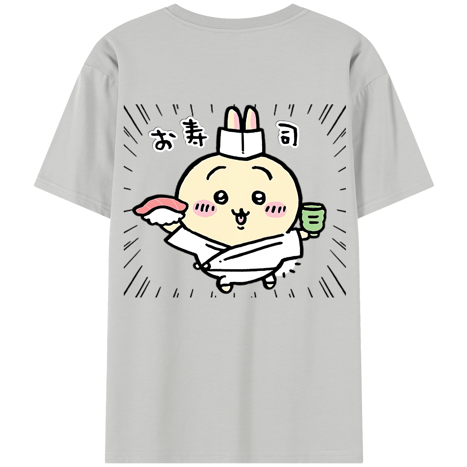 （画像用） ちいかわ うさぎ Chii-kawa usagi レディース半袖Tシャツ(バックプリント)
