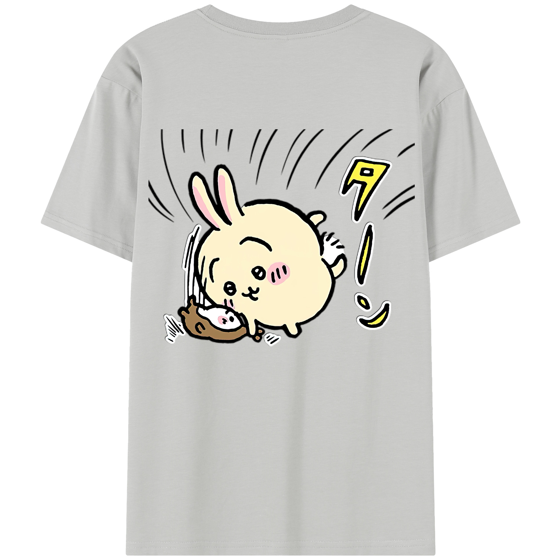 （画像用） ちいかわ うさぎ Chii-kawa usagi レディース半袖Tシャツ(バックプリント)