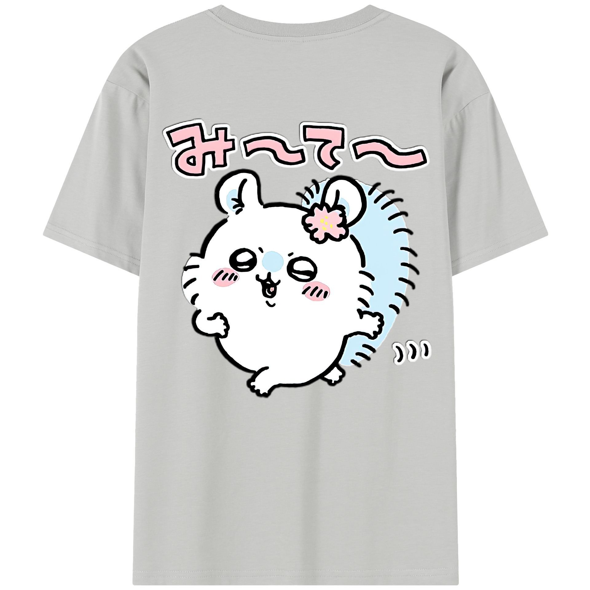 （画像用） ちいかわ モモンガ Chii-kawa Momonga レディース半袖Tシャツ(バックプリント)