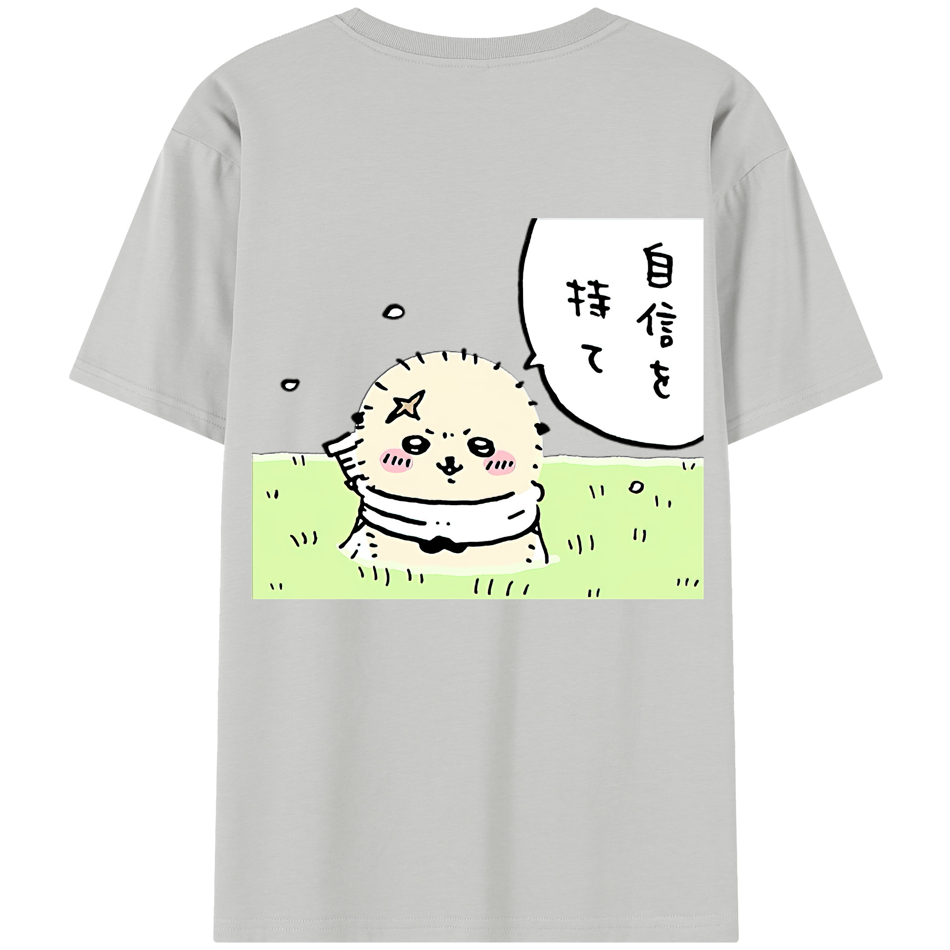 （画像用） ちいかわ ラッコ Chii-kawa Sea otter レディース半袖Tシャツ(バックプリント)